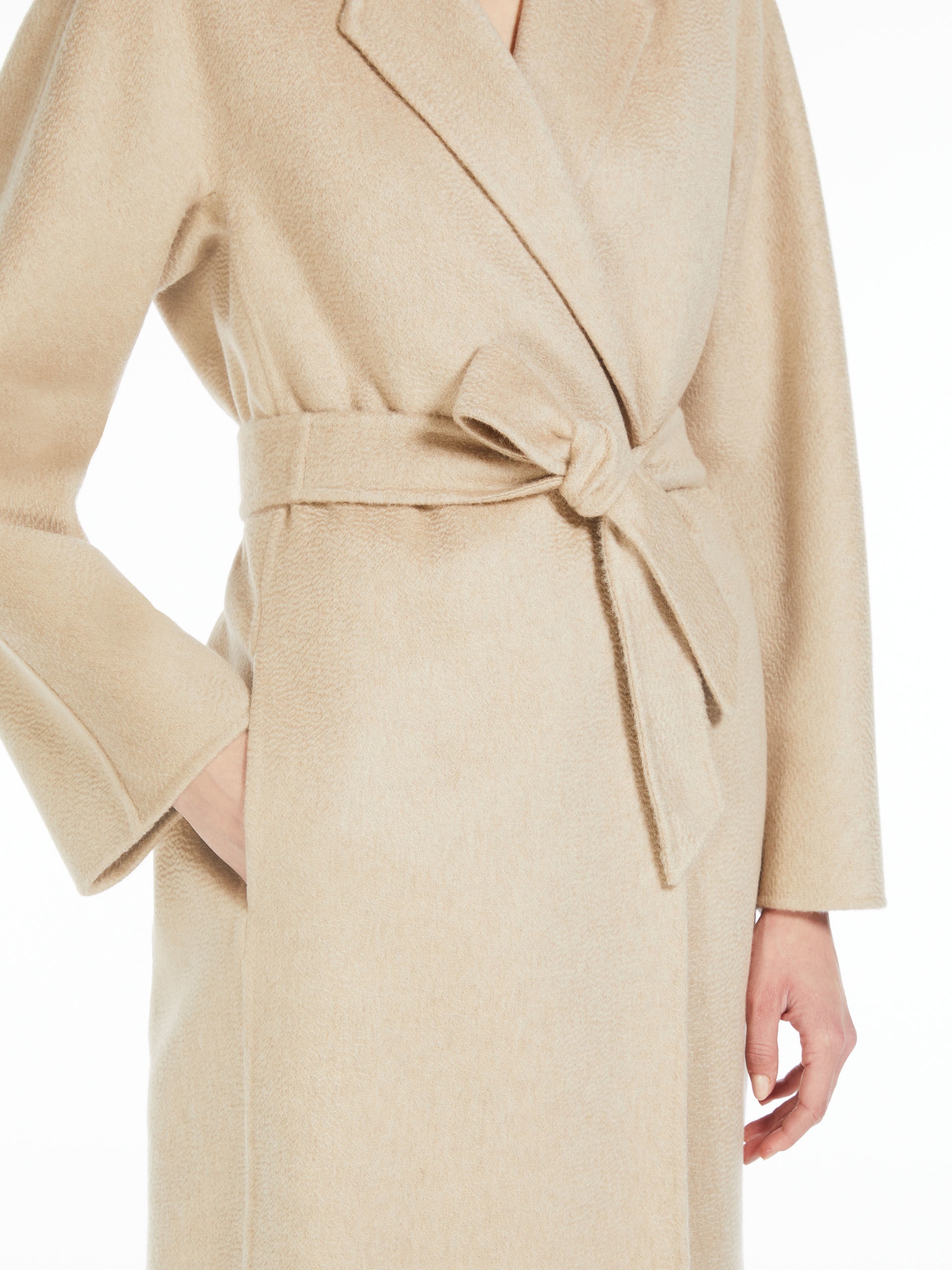 HAROLD Short cashmere wrap coat - 5