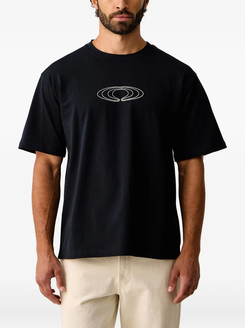 logo-print short-sleeve T-shirt - 1