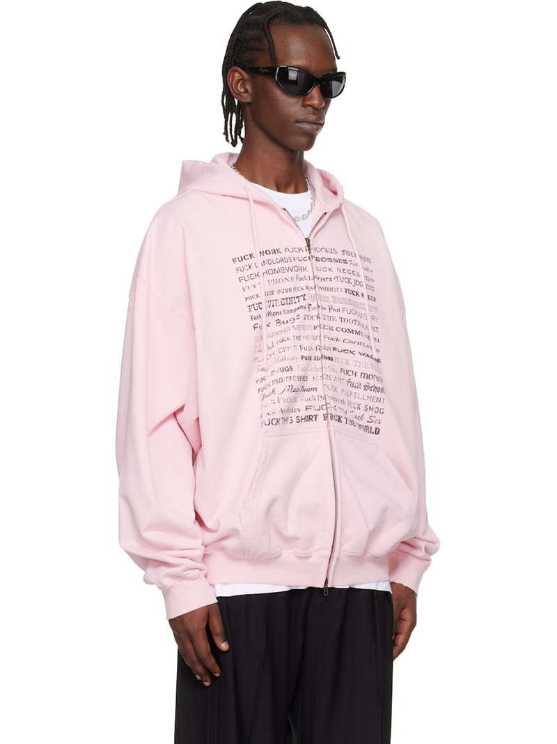 Pink Fuck Everything Zip-Up Hoodie 2