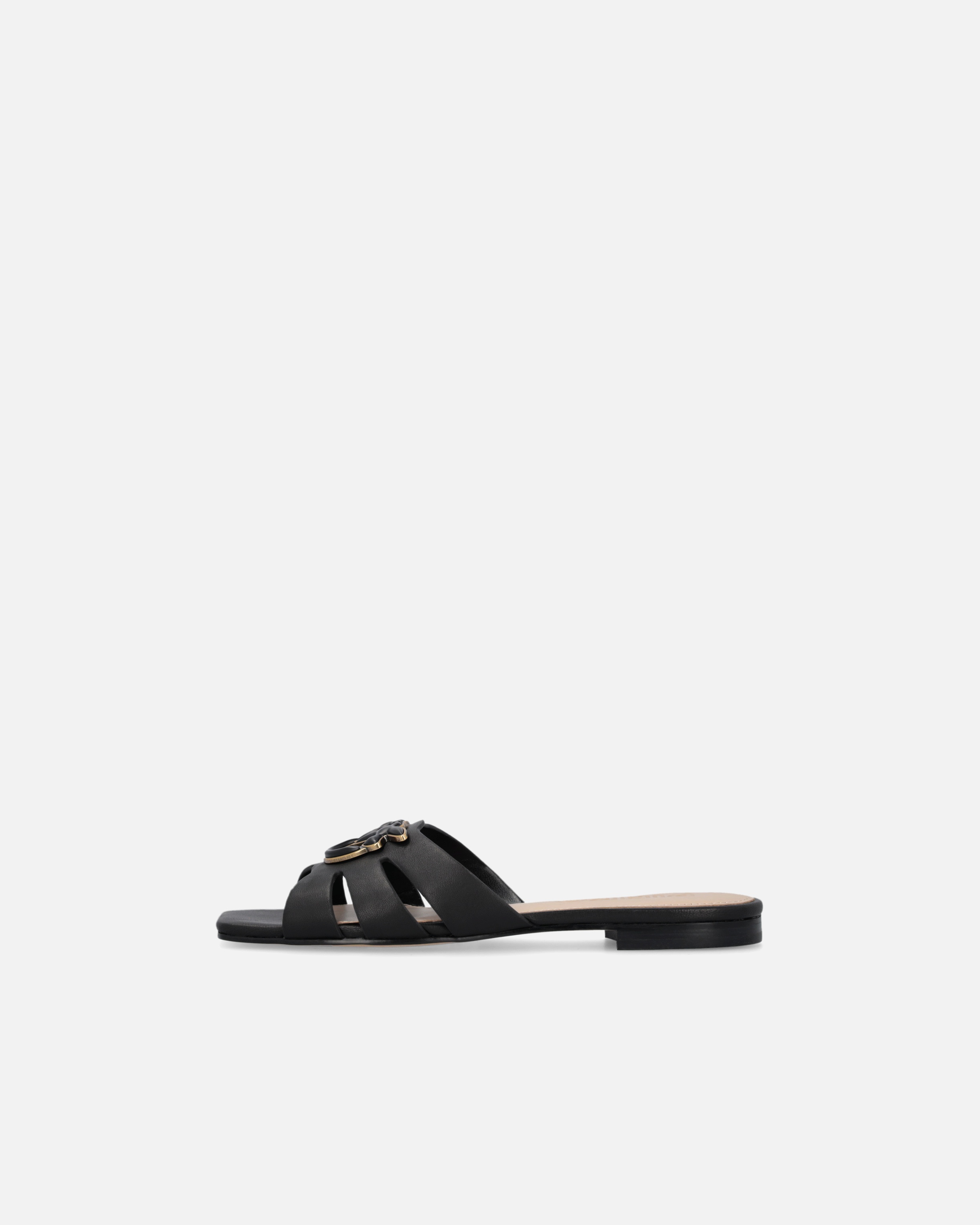 NAPPA LEATHER SLIP-ONS WITH BIRD LOGO - 5