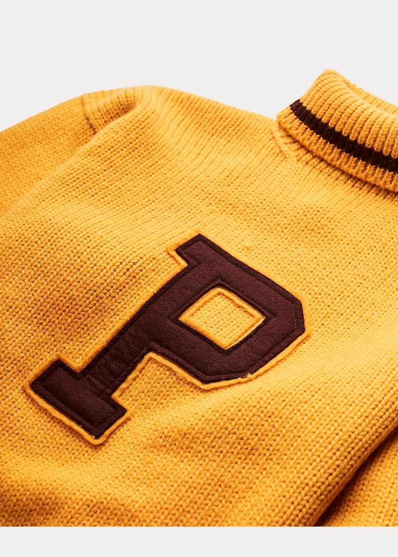 1997 Letter Turtleneck Sweater - Size L 4