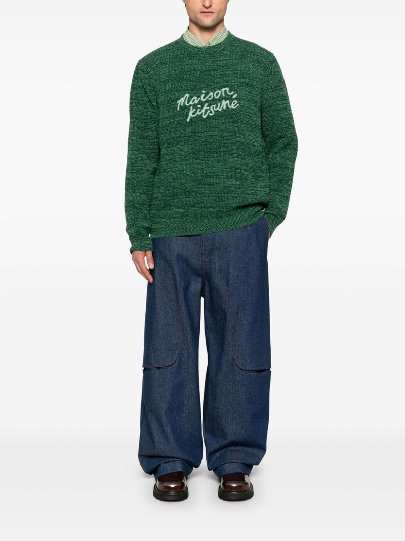 Maison Kitsuné logo-embroidered sweater outlook