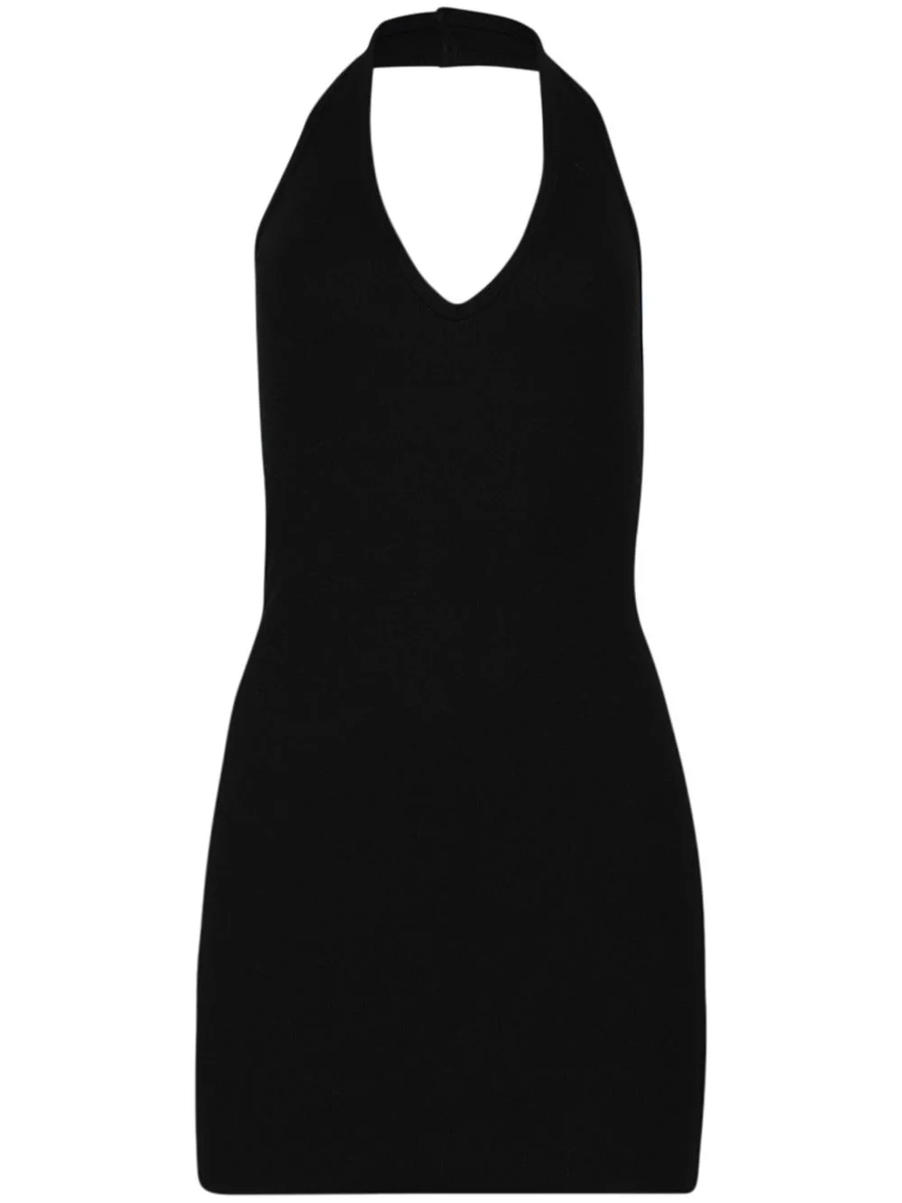 halterneck open-back minidress - 1