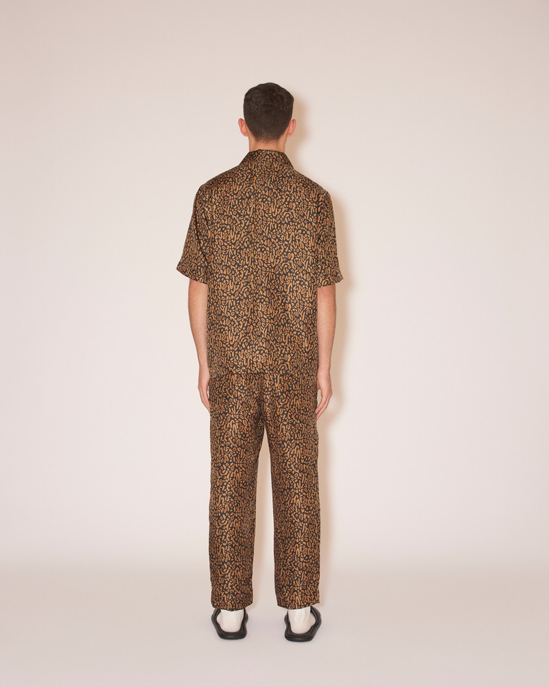 JAIN - Twill-silk relaxed pants - Brown Ocelot 5