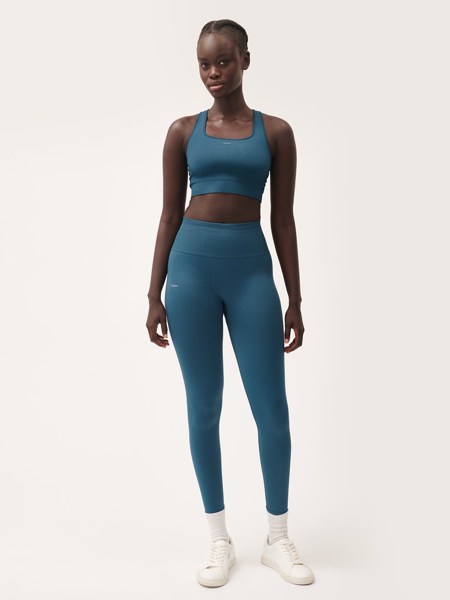 Women's Plant-Stretch Compressive Sports Bra - Storm Blue - 5
