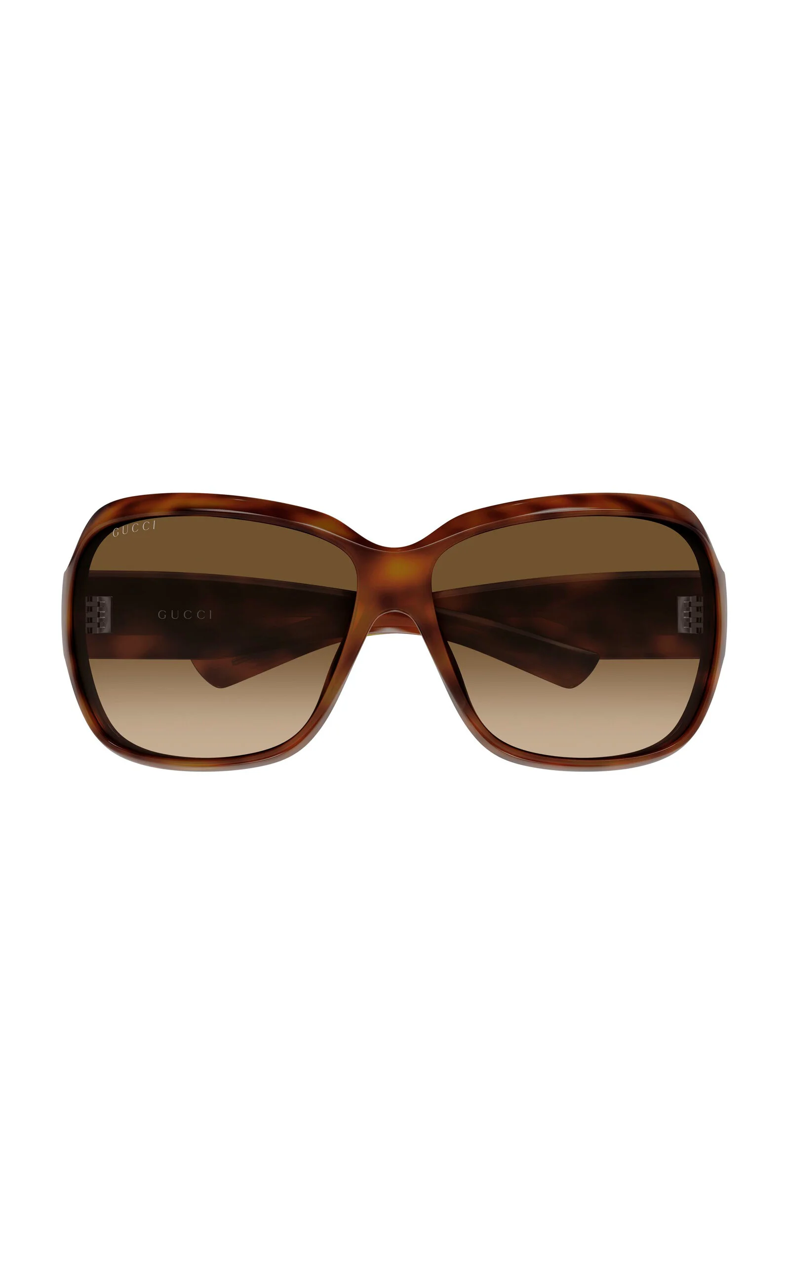 Mask-Frame Acetate Sunglasses brown - 1