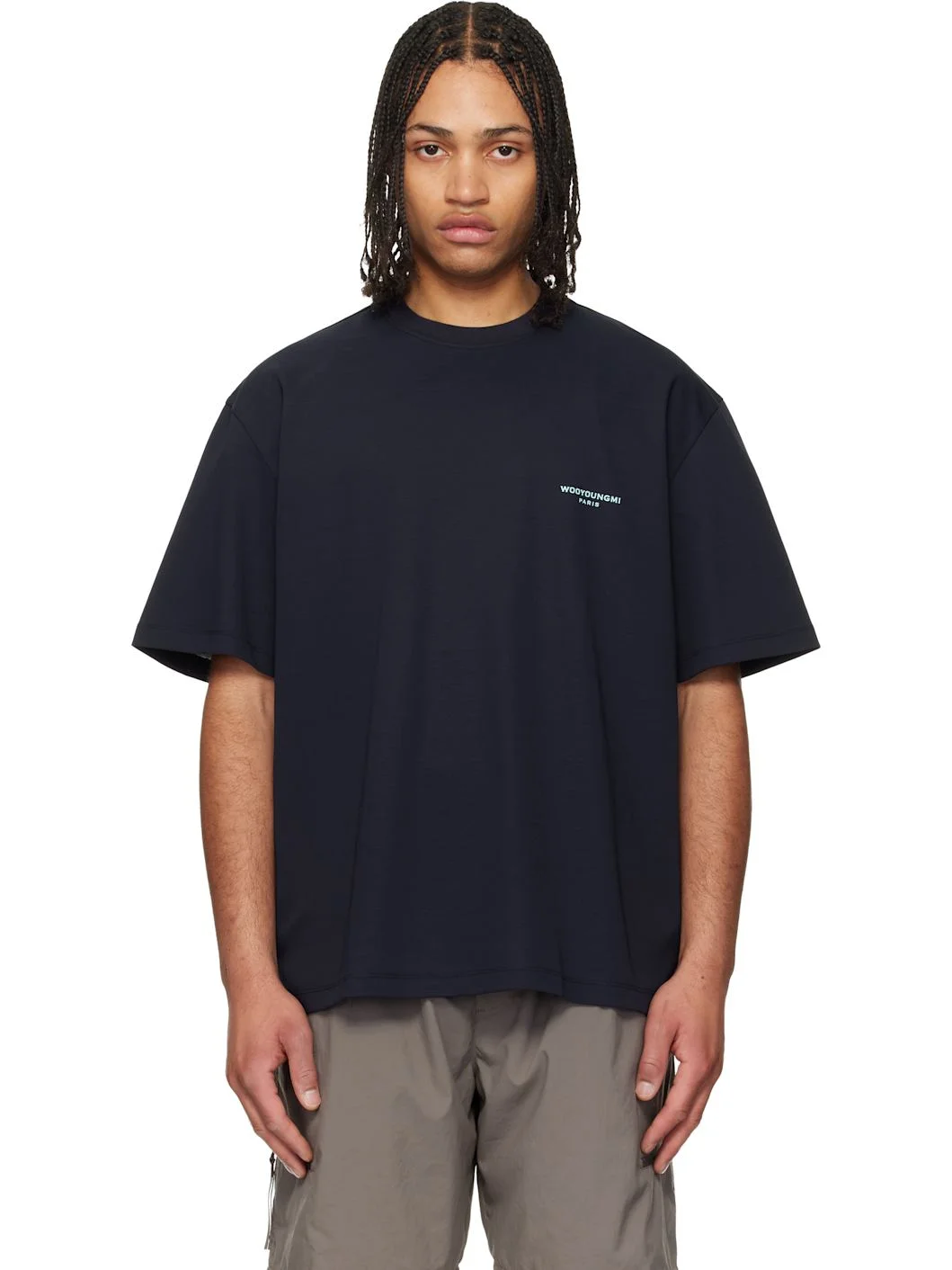 Navy Tuft Embroidered Back Logo T-shirt - 1