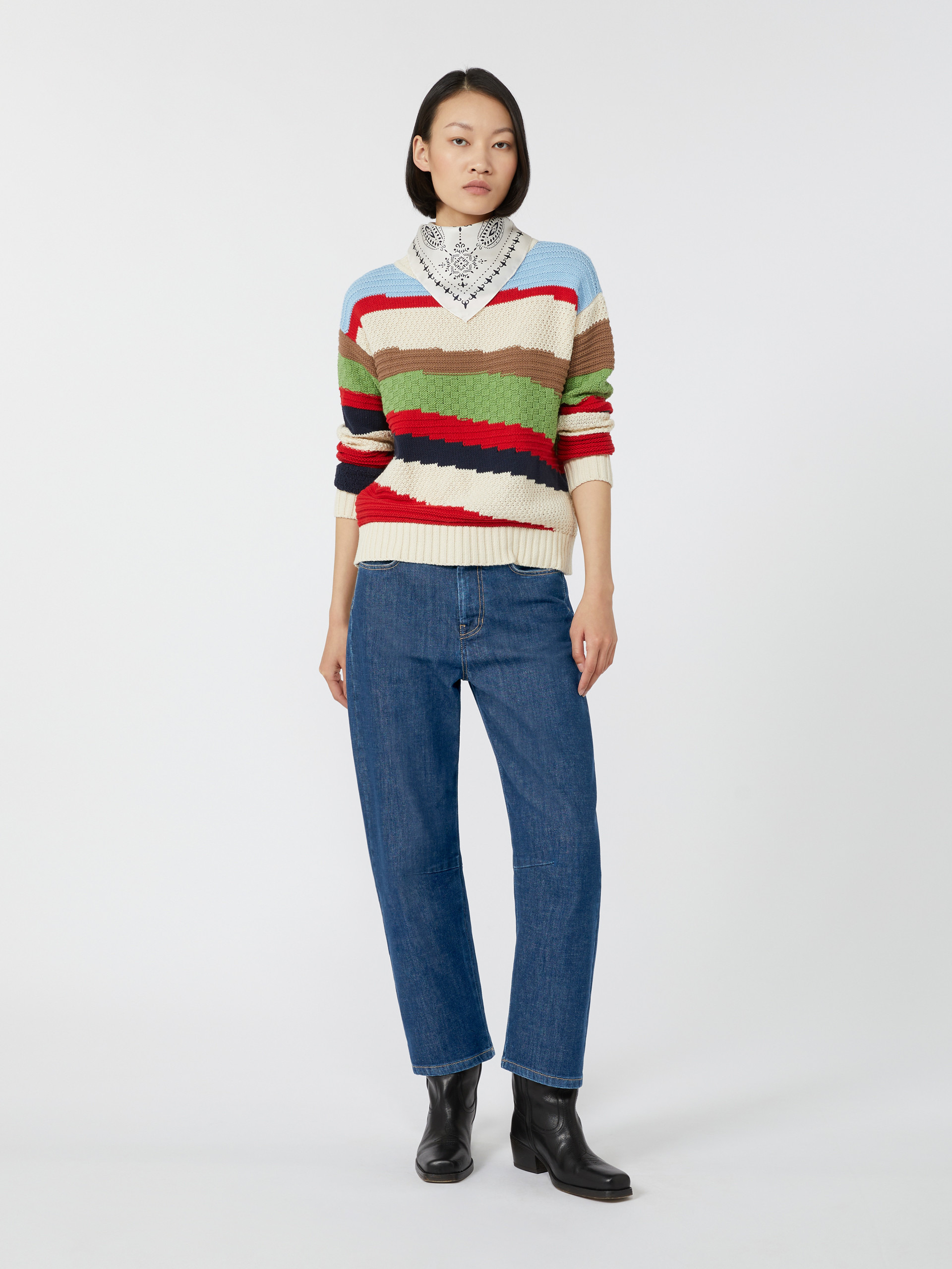POLO Inlaid cotton sweater - 2