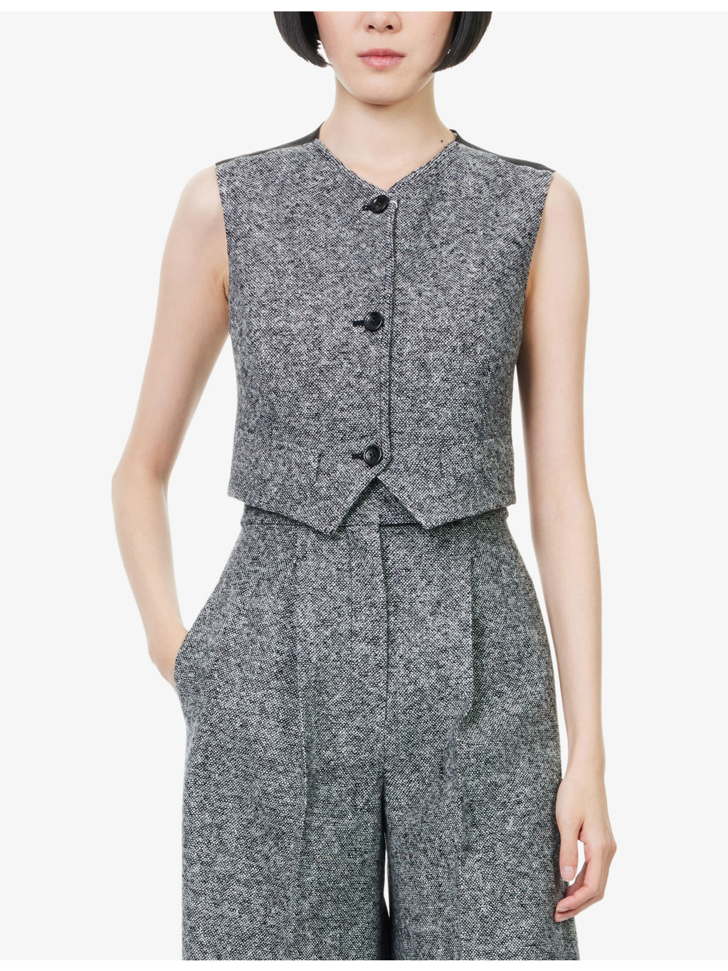 Beato V-Neck Wool And Silk Waistcoat - 3