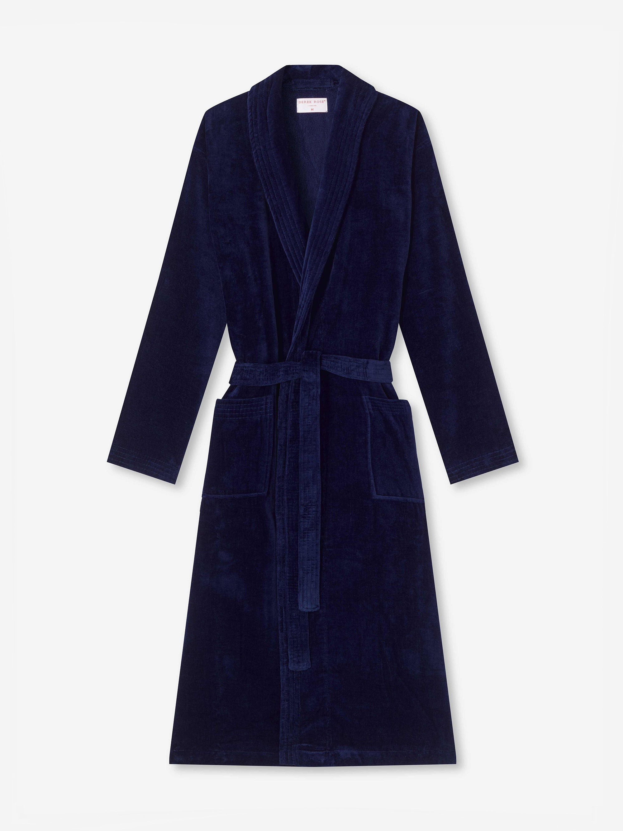 Men's Bathrobe Triton 10 Terry Cotton Navy - 2