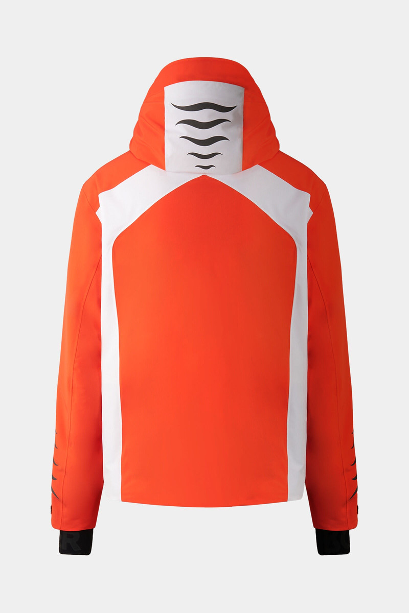 Jorik Down ski jacket in Coral/White 3