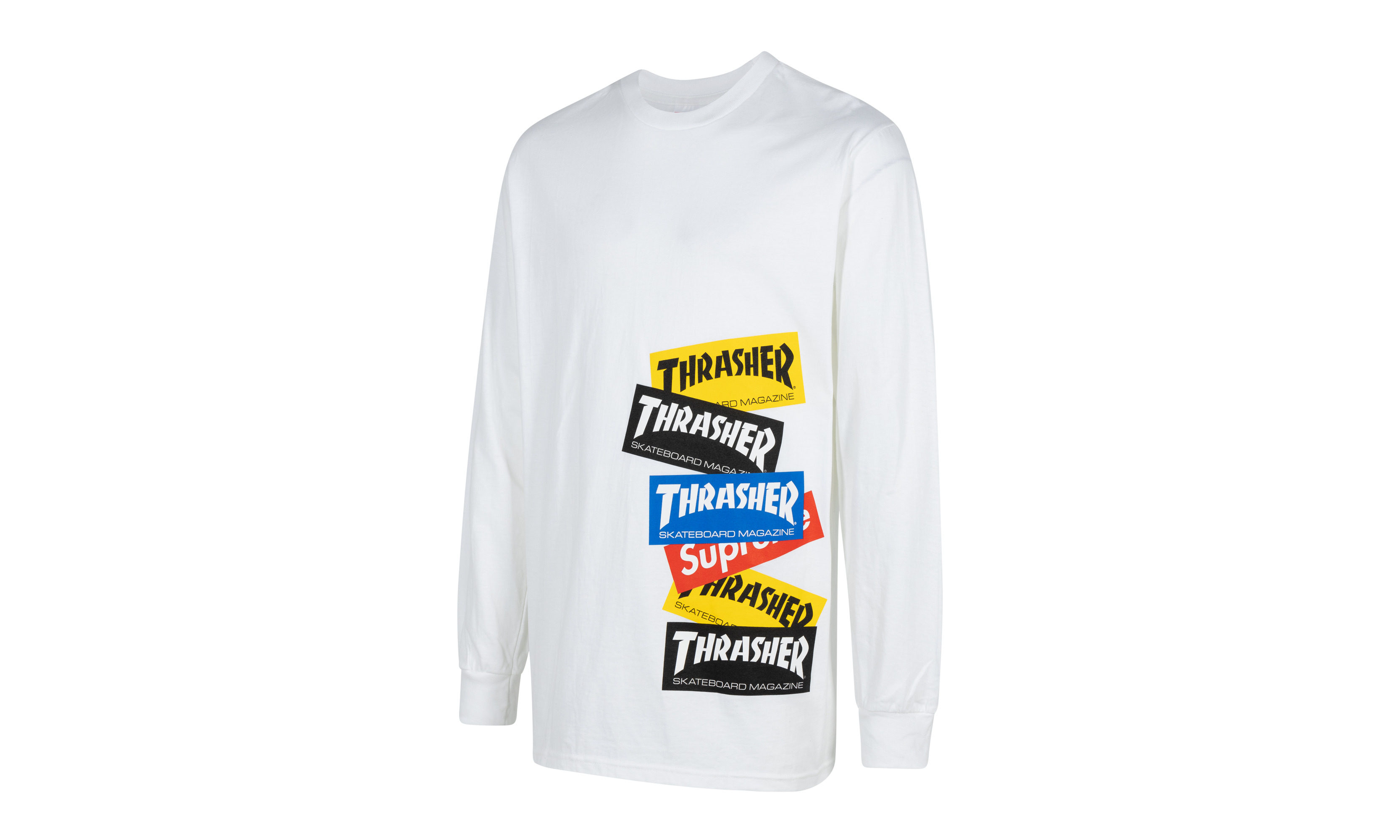Supreme Thrasher Multi Logo L/S Tee | stadiumgoods | REVERSIBLE