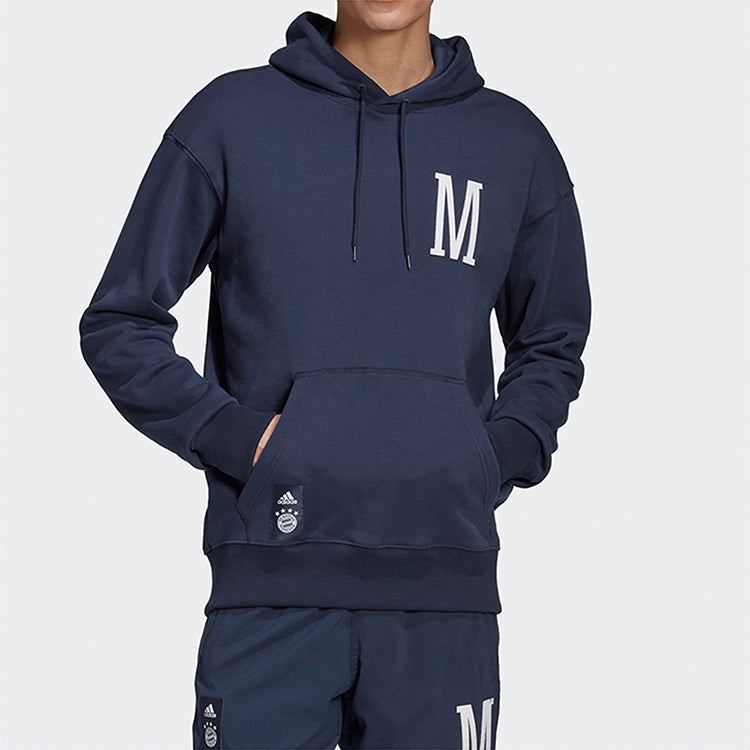 adidas FCB SSP Bayern Munich Soccer/Football Sports Pullover Navy Blue FR3986 - 3