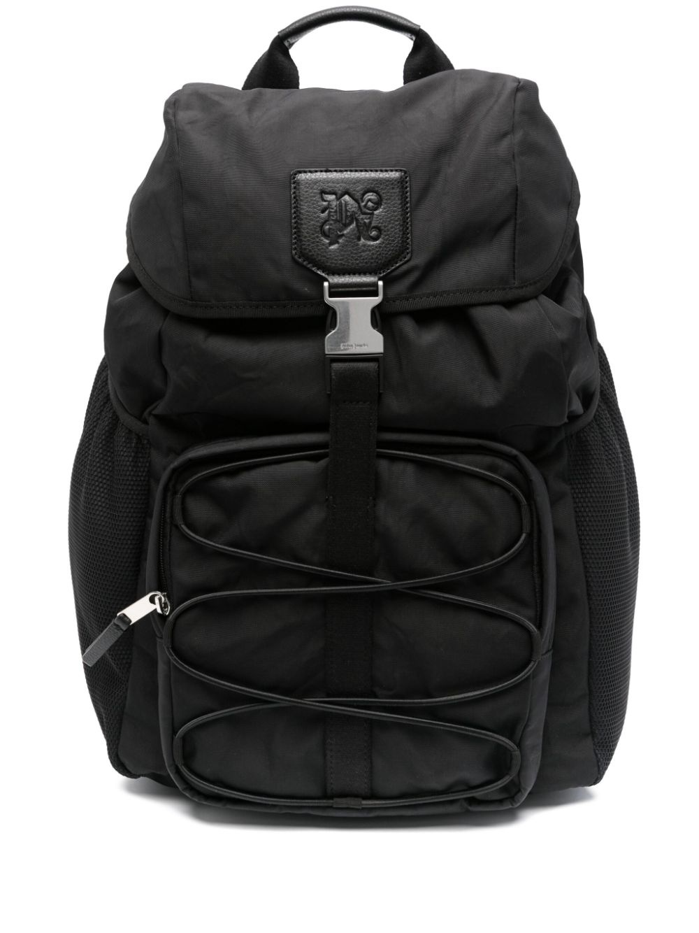 logo-embossed canvas backpack - 1
