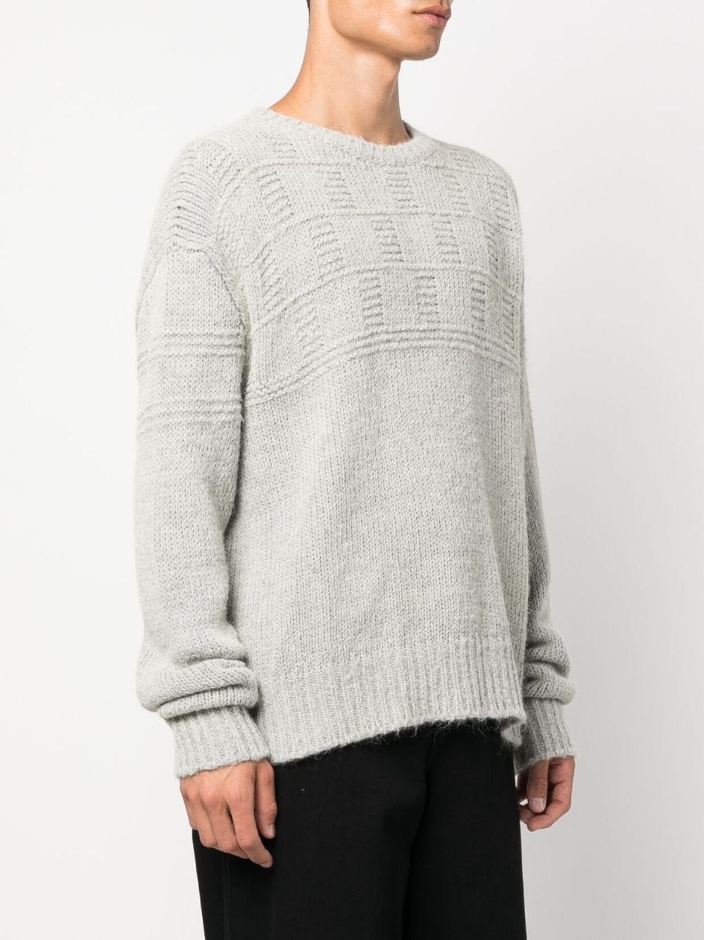 crew-neck long-sleeve jumper - 3