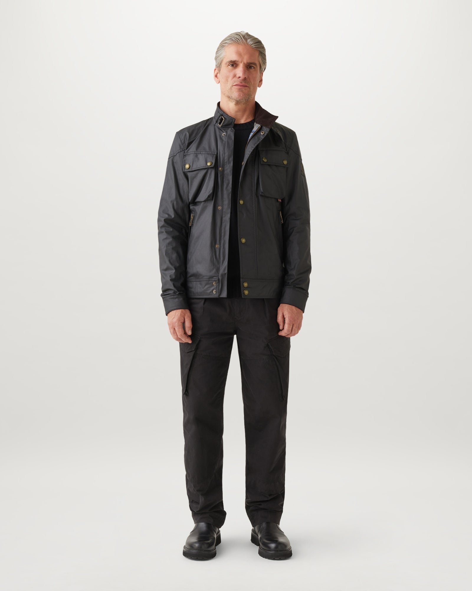 ジャケット・アウター Belstaff Racemaster Professional Men's Waxed Cotton Racemaster Jacket in Black | Belstaff US