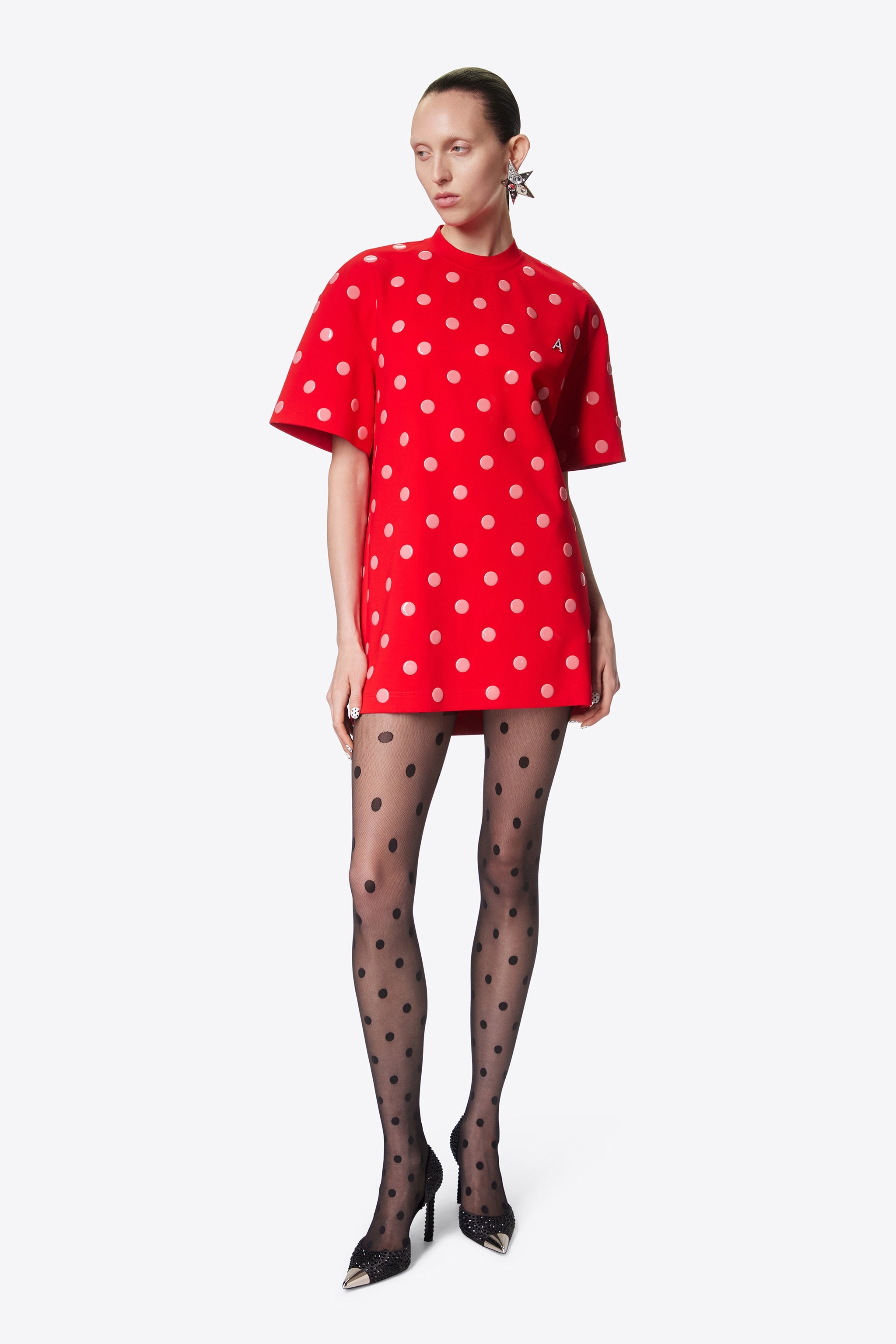 POLKA DOT T-SHIRT DRESS - 3