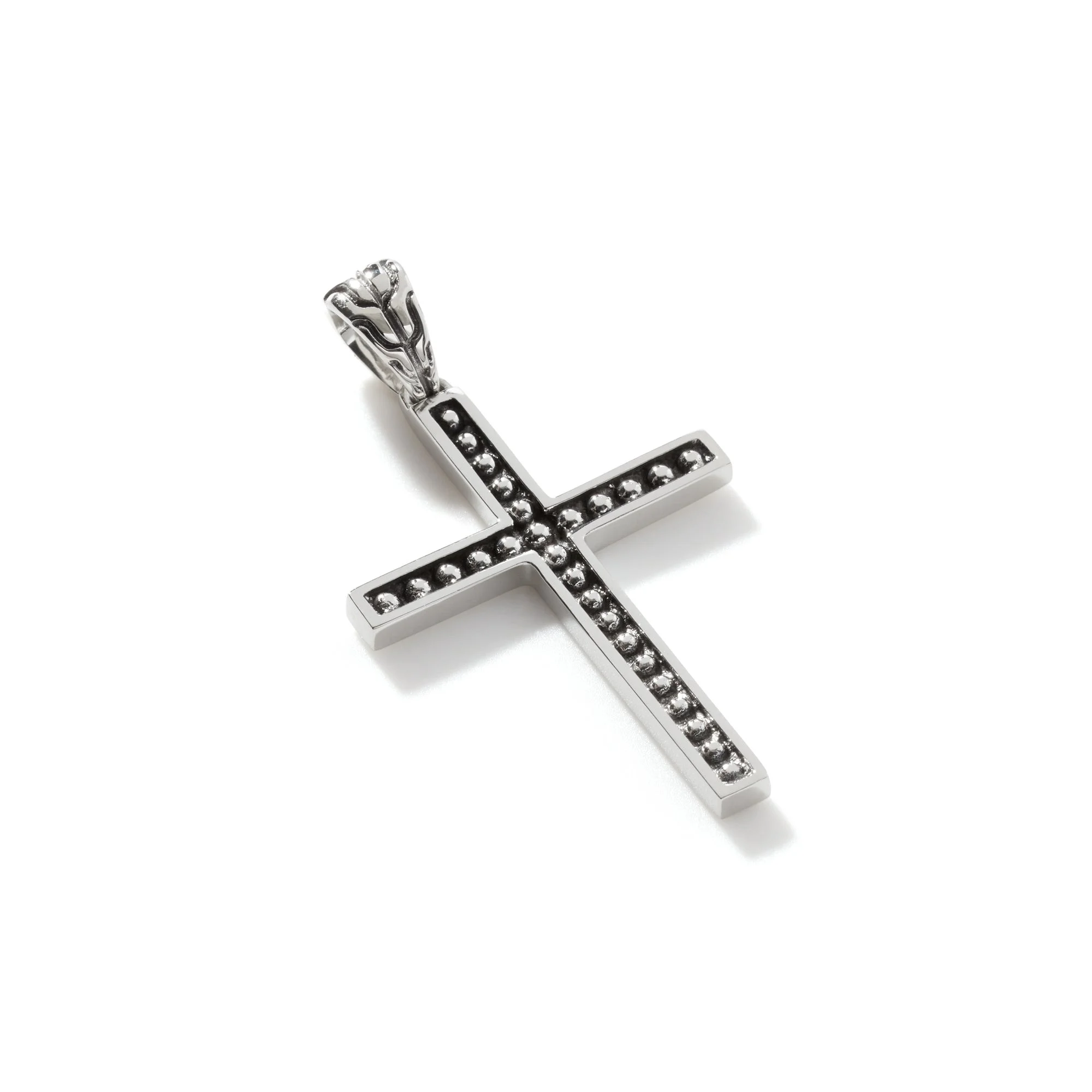 Jawan Cross Pendant Necklace, Sterling Silver - 1