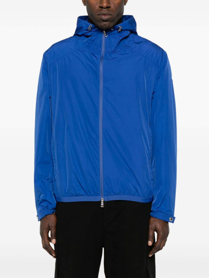 slogan-print shell jacket 3