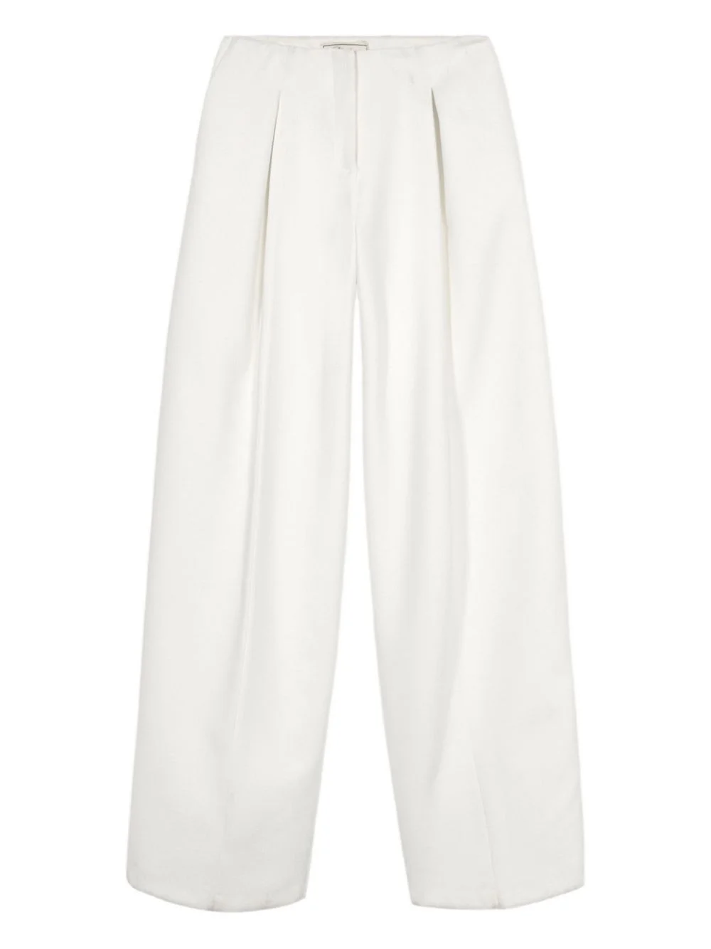 pleated wide-leg trousers - 1