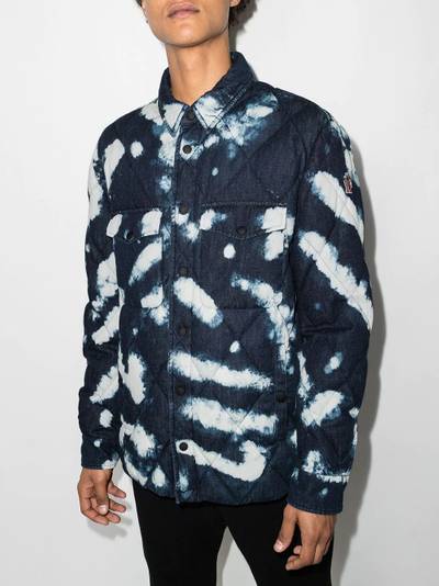 Moncler Grenoble tie-dye quilted shirt jacket outlook