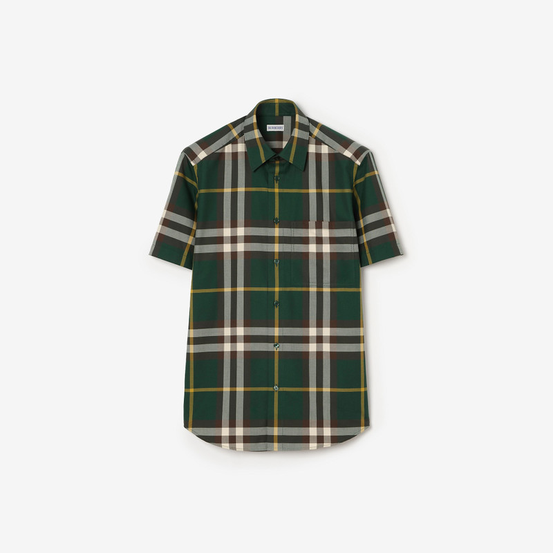 Regular Fit Check Cotton Twill Shirt 1