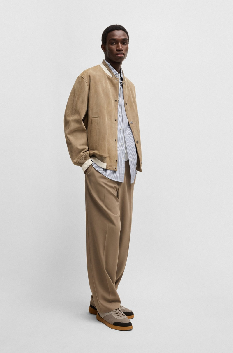 HUGO MODERN-FIT SHIRT IN STRIPED SLUB COTTON outlook