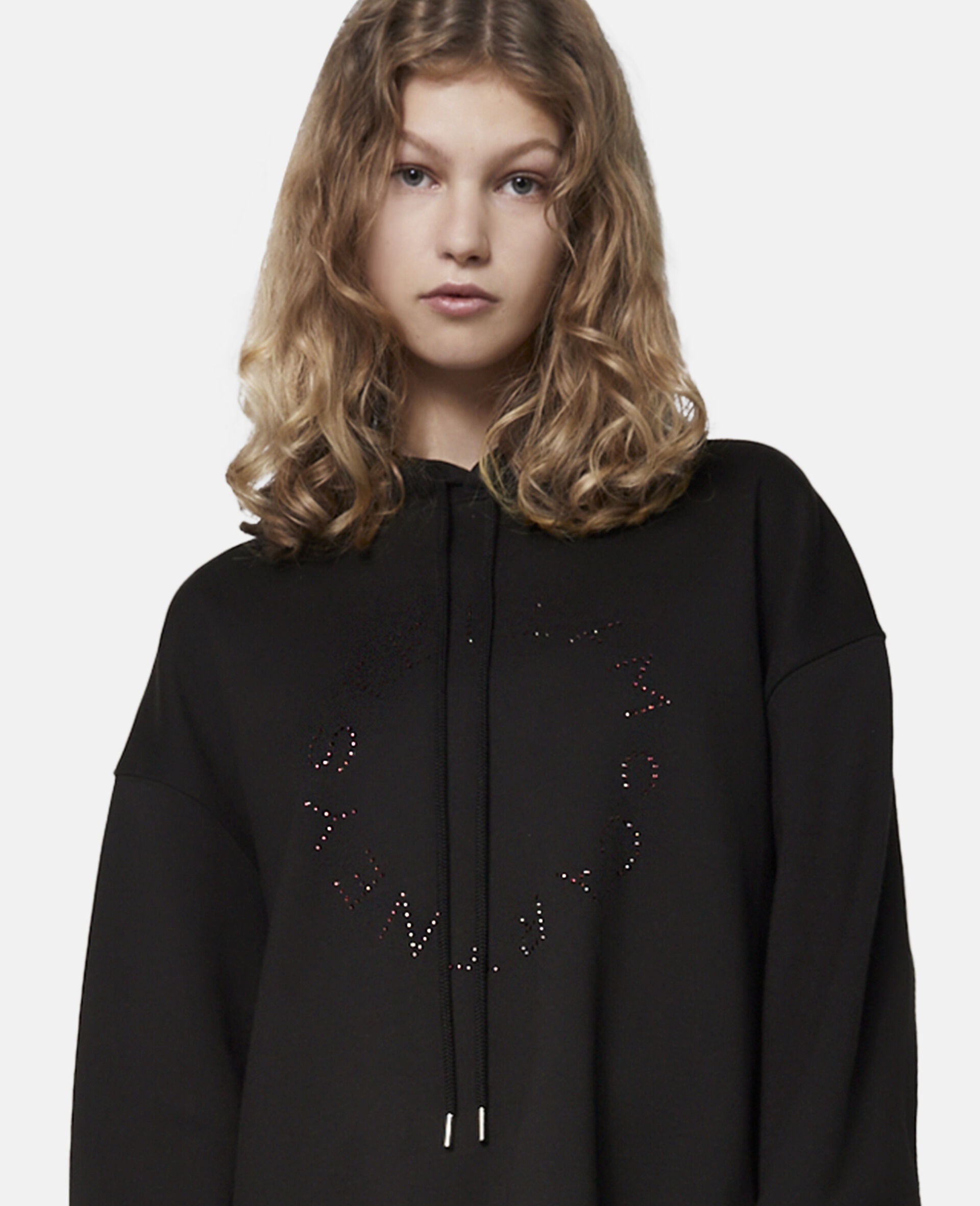Diamanté Logo Hoodie - 5