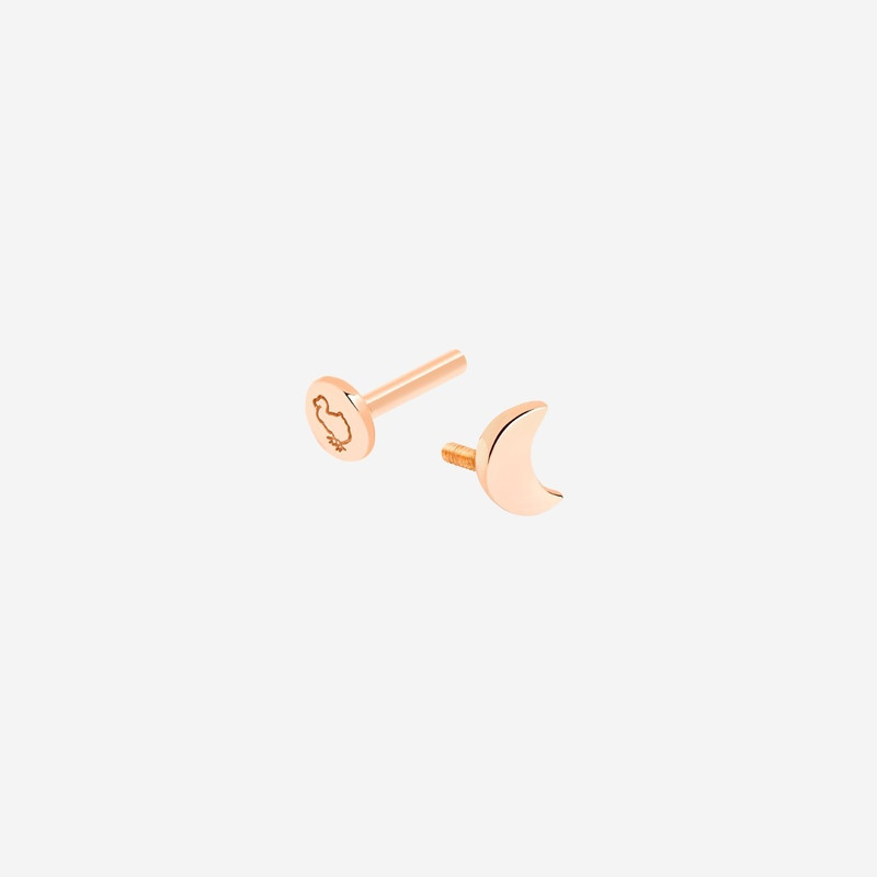 Rose Gold Moon Piercing 3