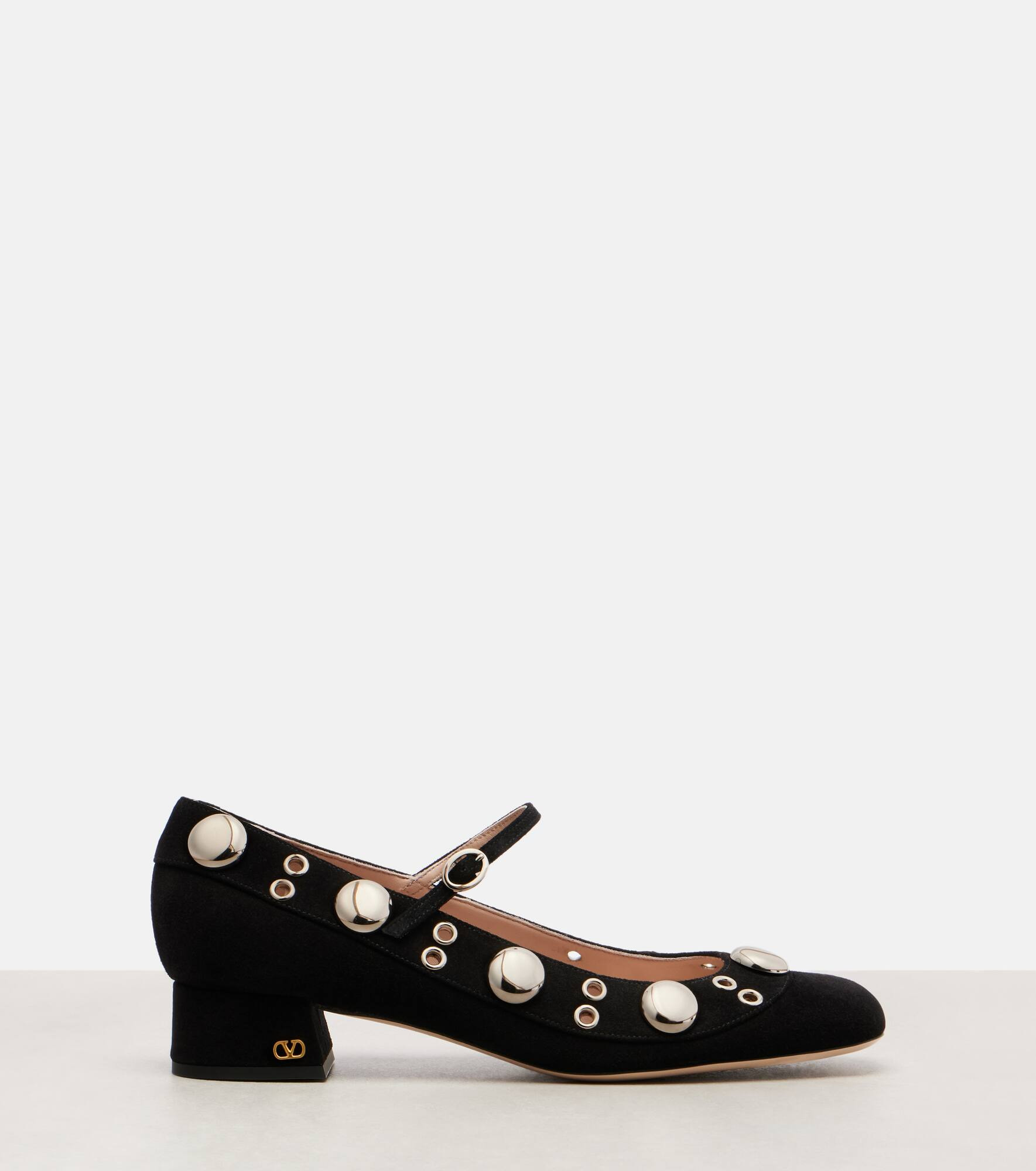 Nellcote studded suede Mary Jane pumps - 4