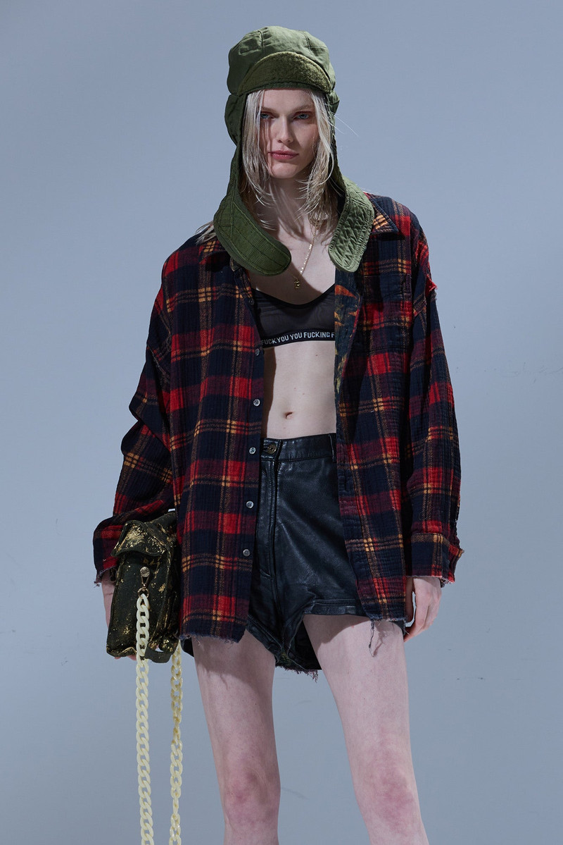 R13 REVERSIBLE DROP NECK SHIRT outlook