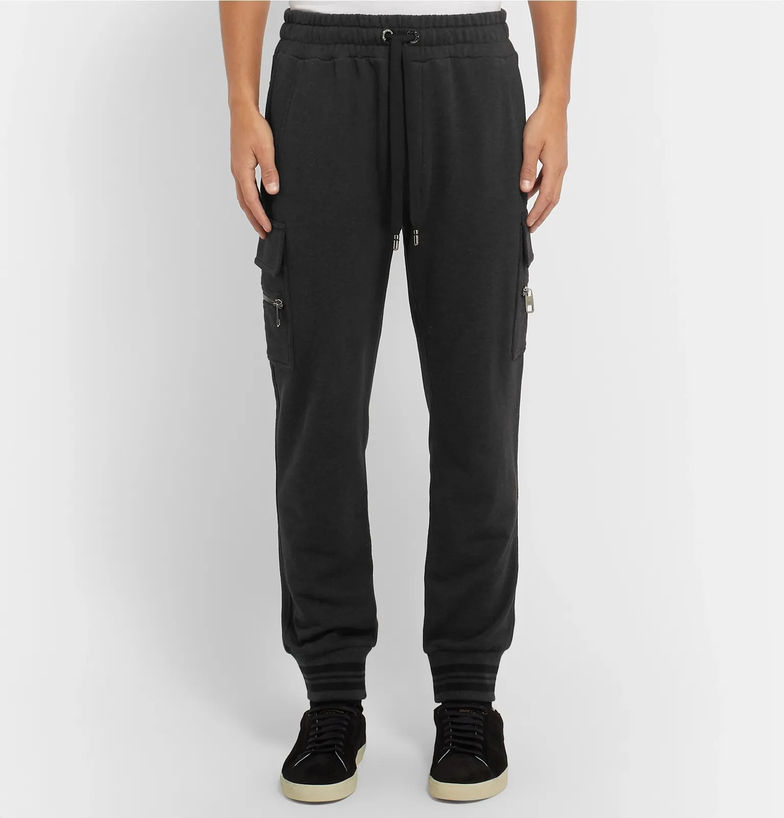 Tapered Loopback Cotton-Jersey Sweatpants - 4