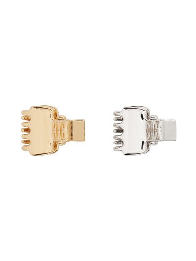 Givenchy Gold & Silver 4G Small Hair Clip Set outlook