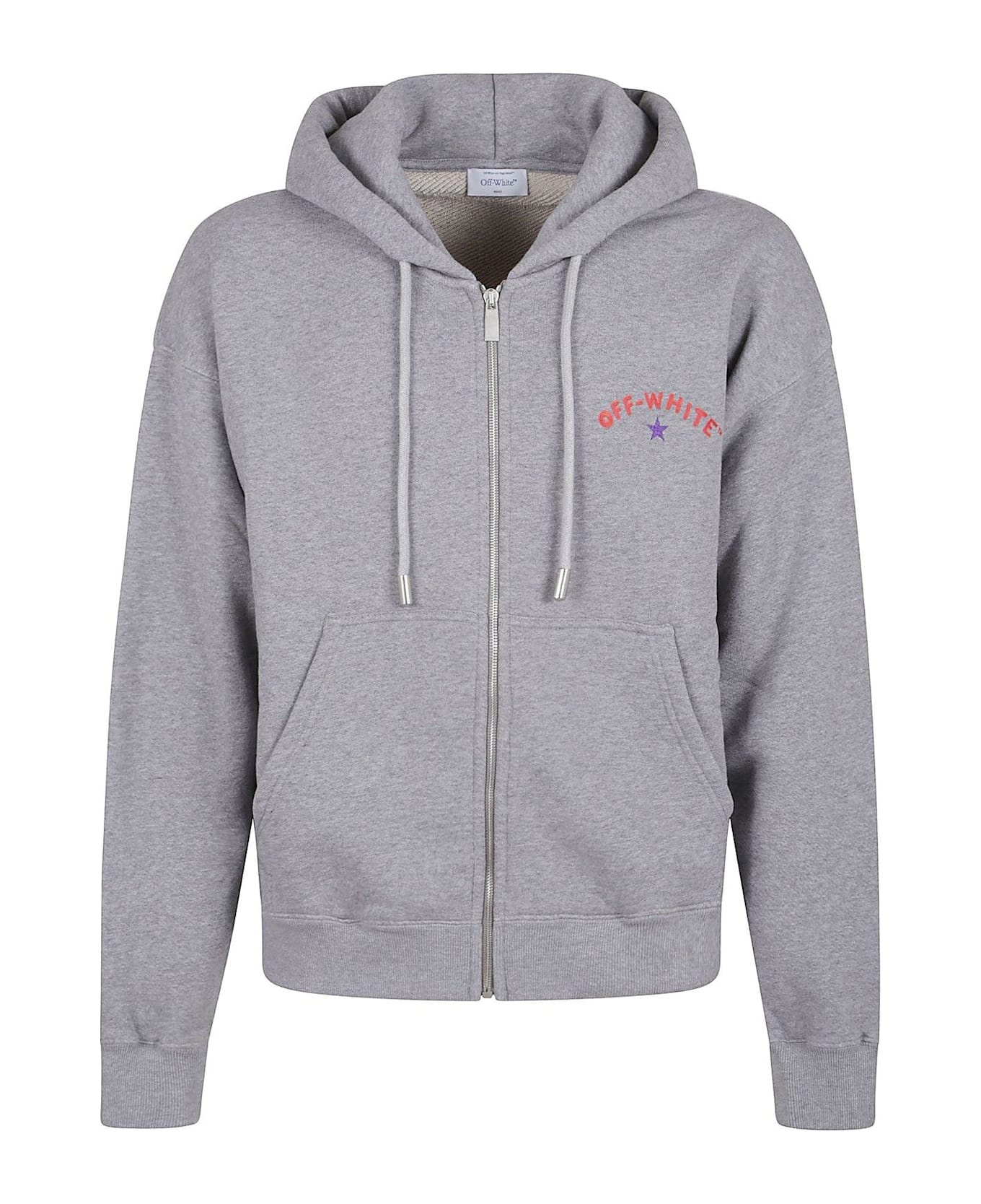Logo Printed Zip-up Hoodie - 1