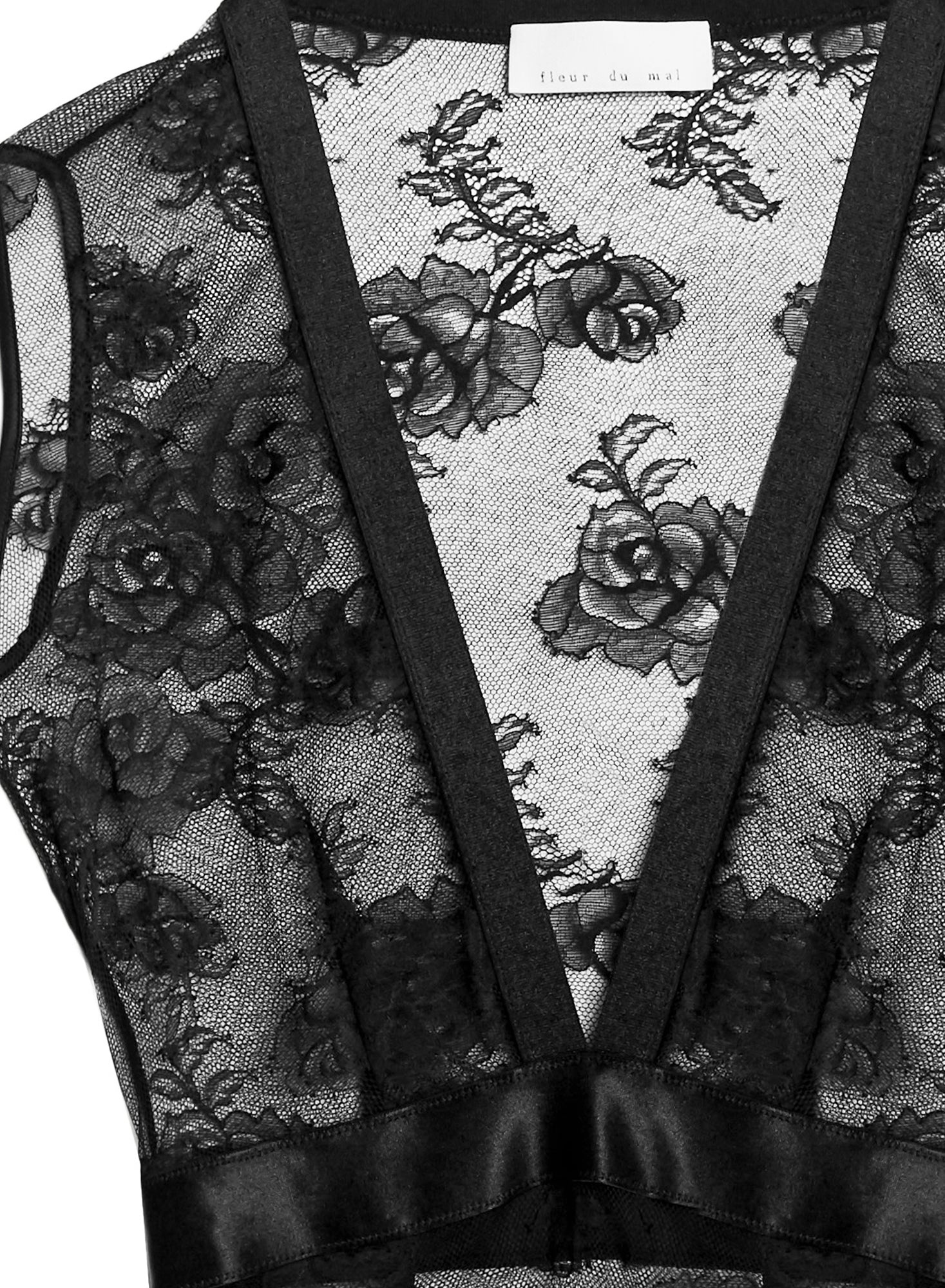 Bouquet Lace Deep V Bodysuit - 7