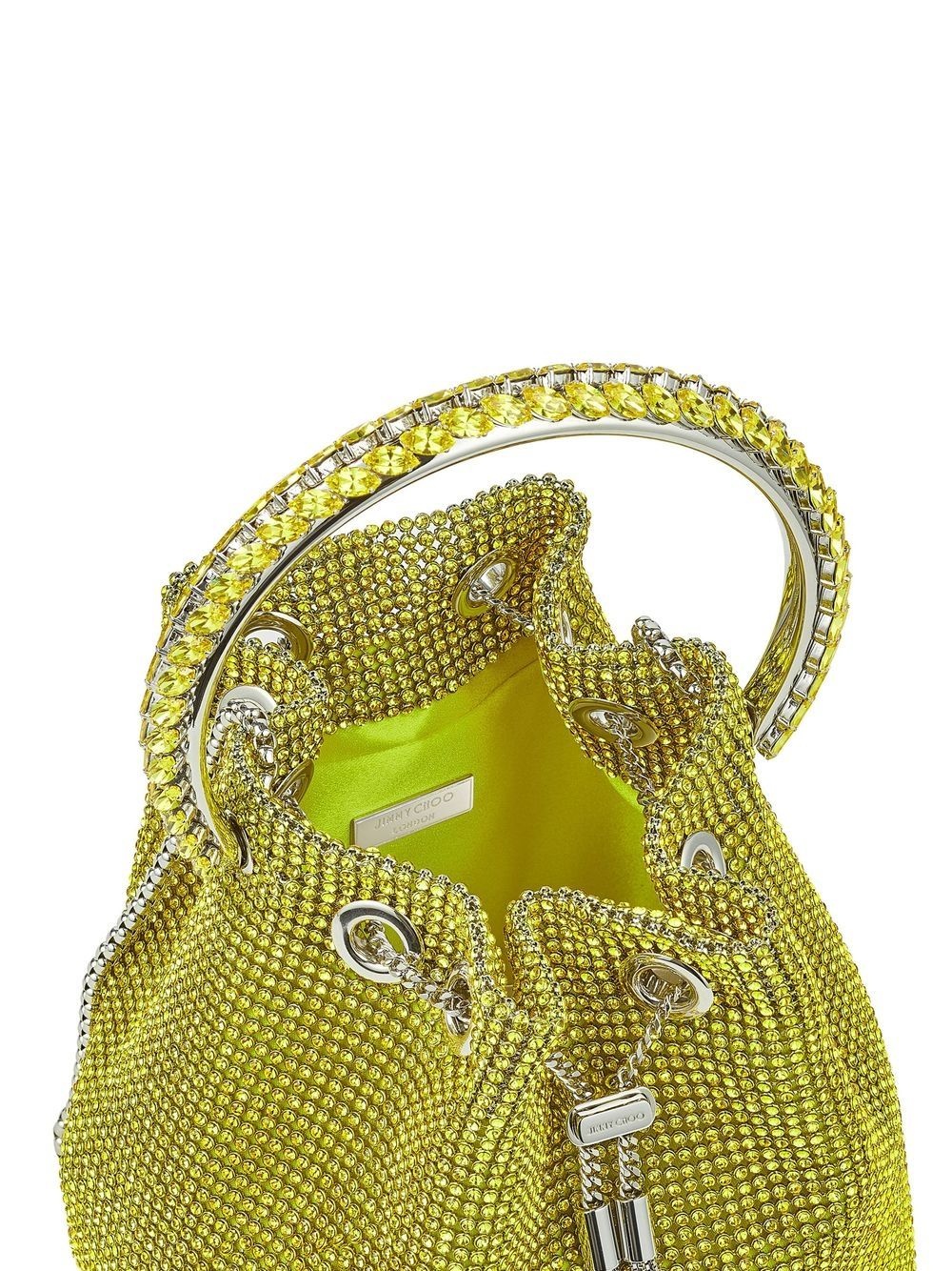 Bon Bob crystal-embellished bucket bag - 5