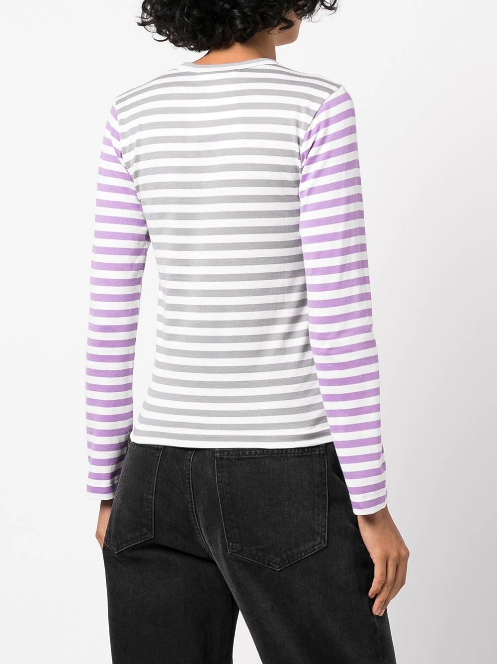 heart-patch cotton T-shirt - 4