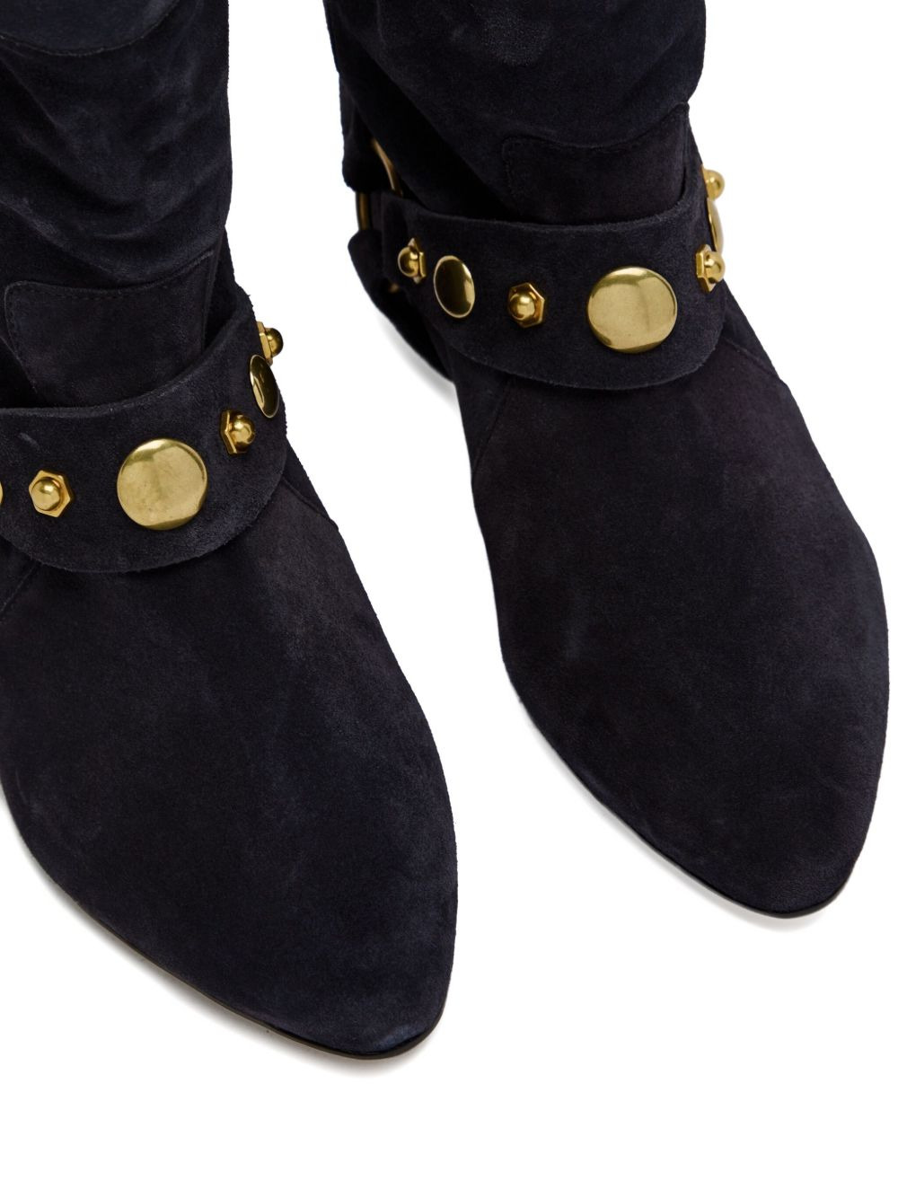 STANIA flat-heeled suede boots - 3
