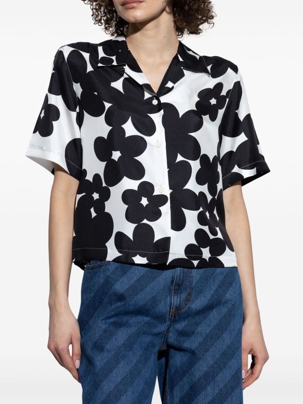 floral-print shirt - 3