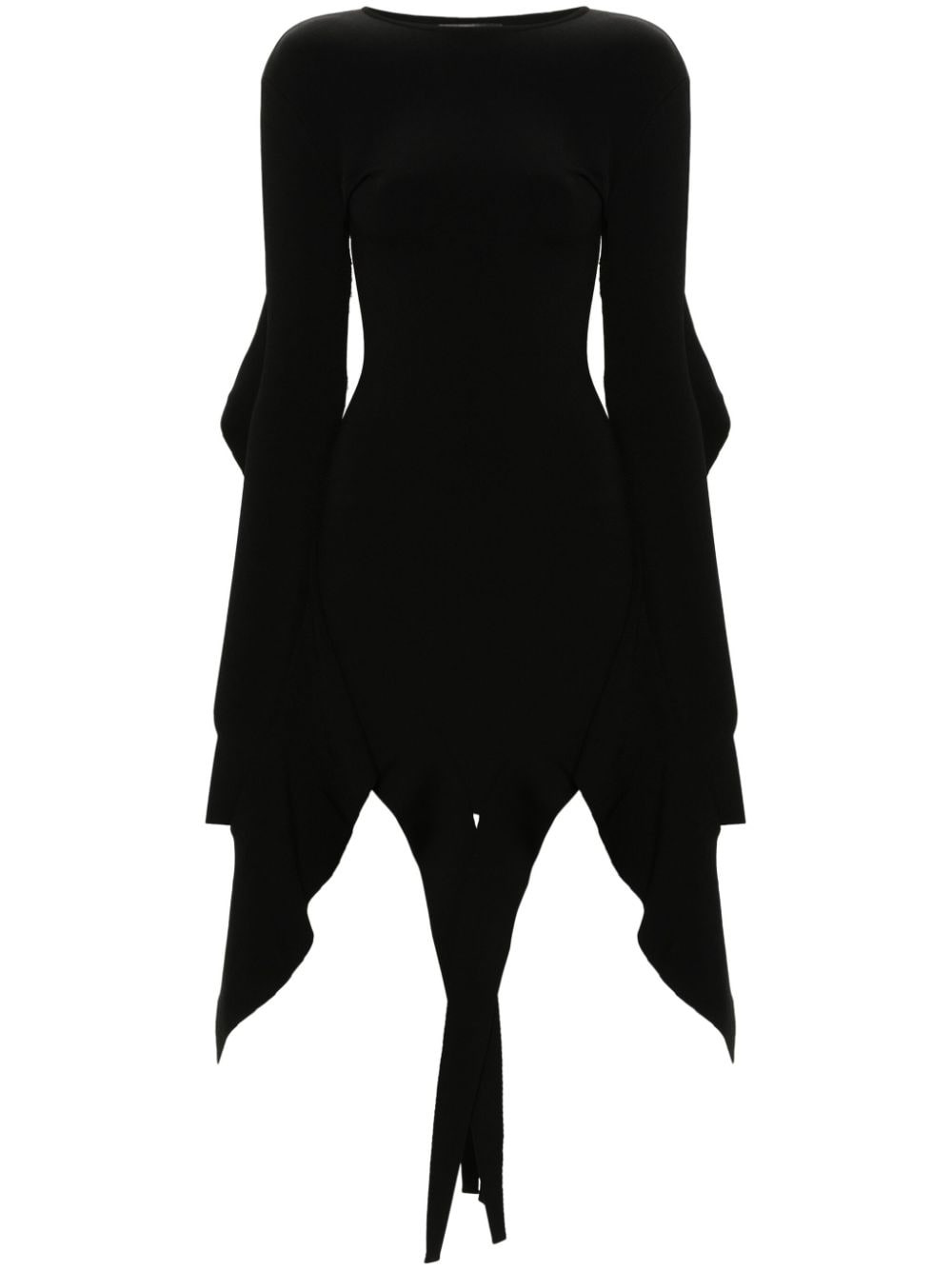 MUGLER asymmetric Mini Dress - 1