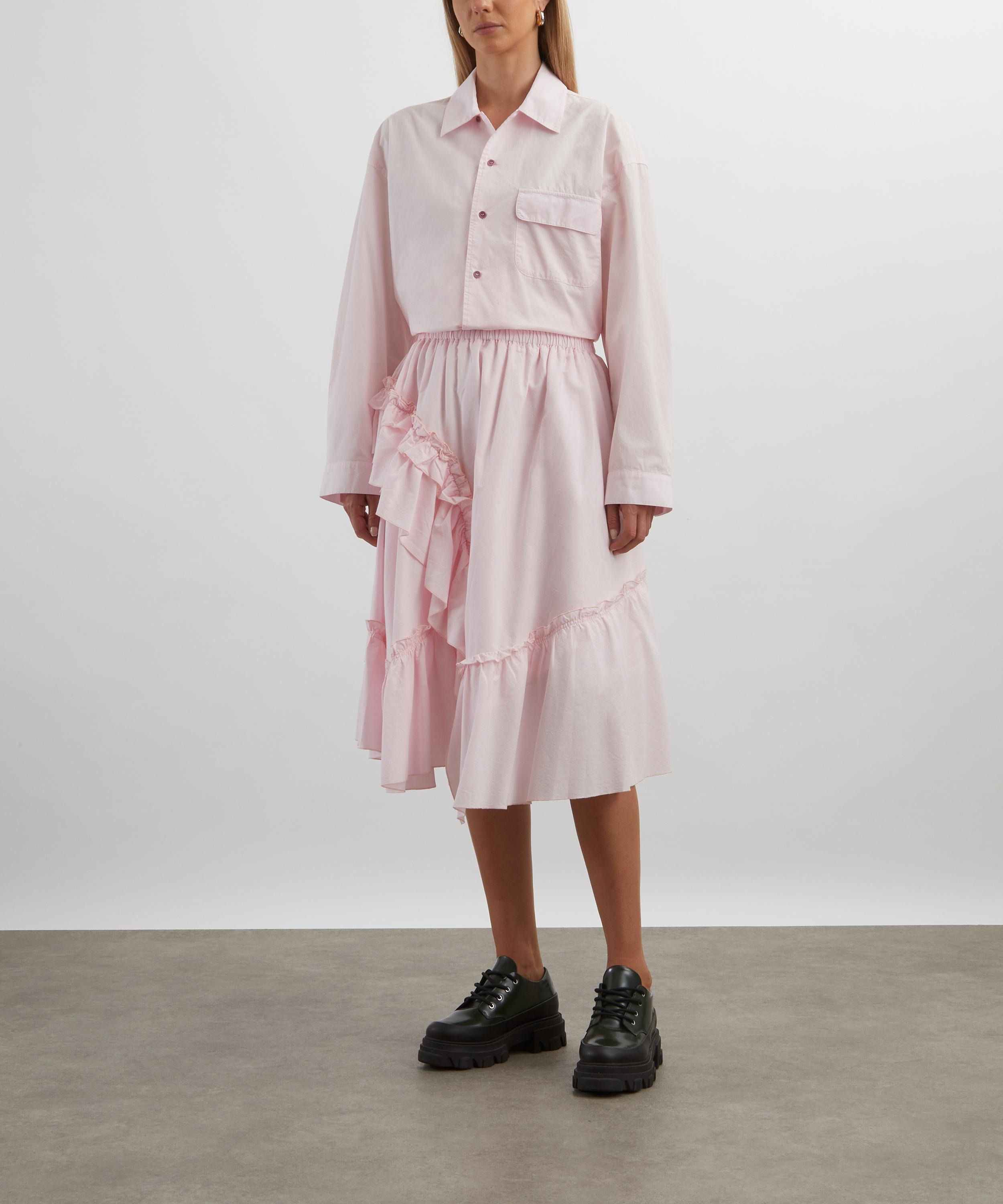 Pink Draped Skirt - 2