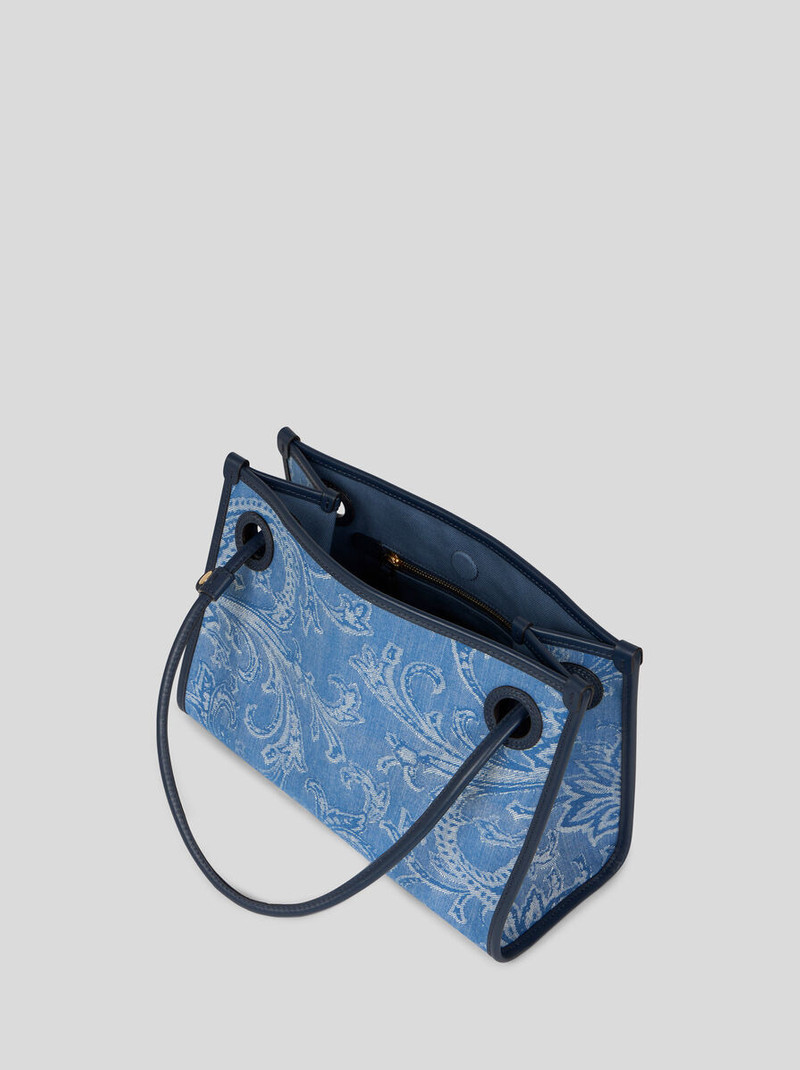 SMALL EYES JACQUARD DENIM TOTE BAG 4