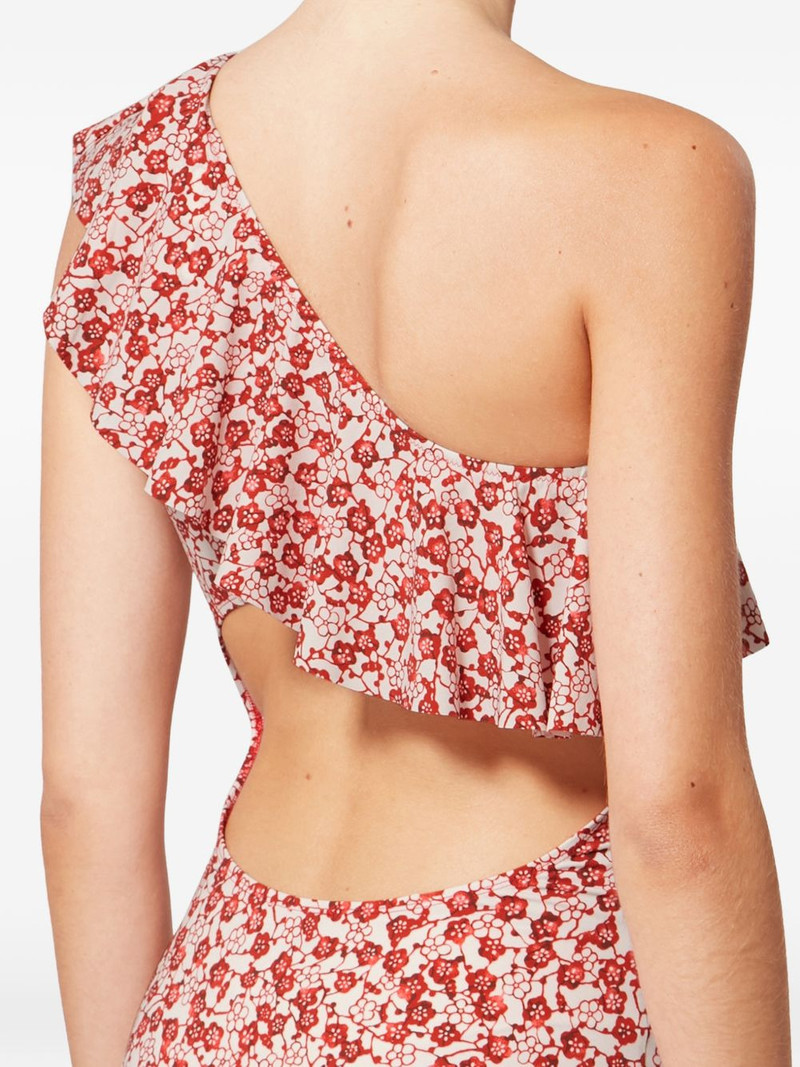 Sicilya floral-print ruffled swimsuit 3