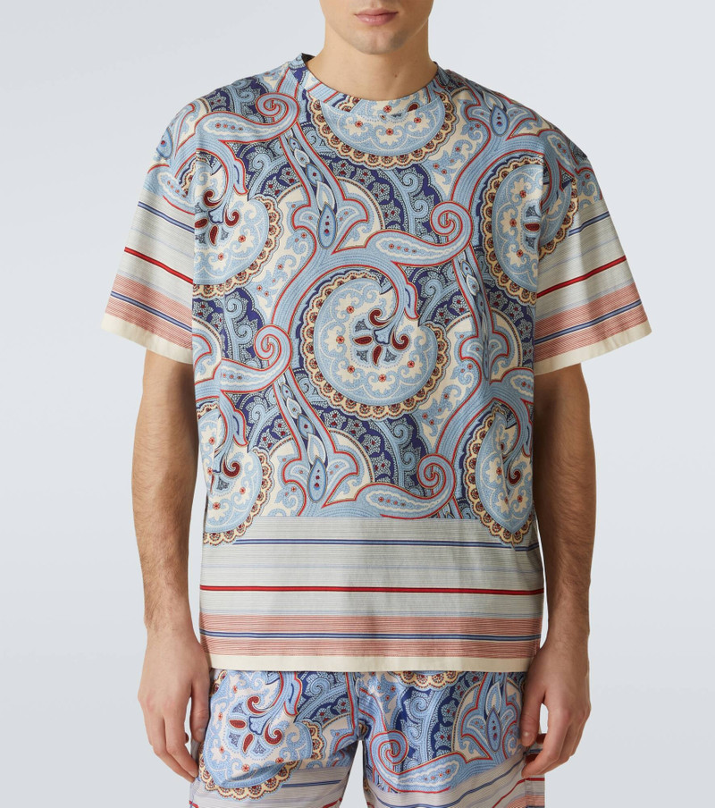 Paisley cotton jersey T-shirt 3