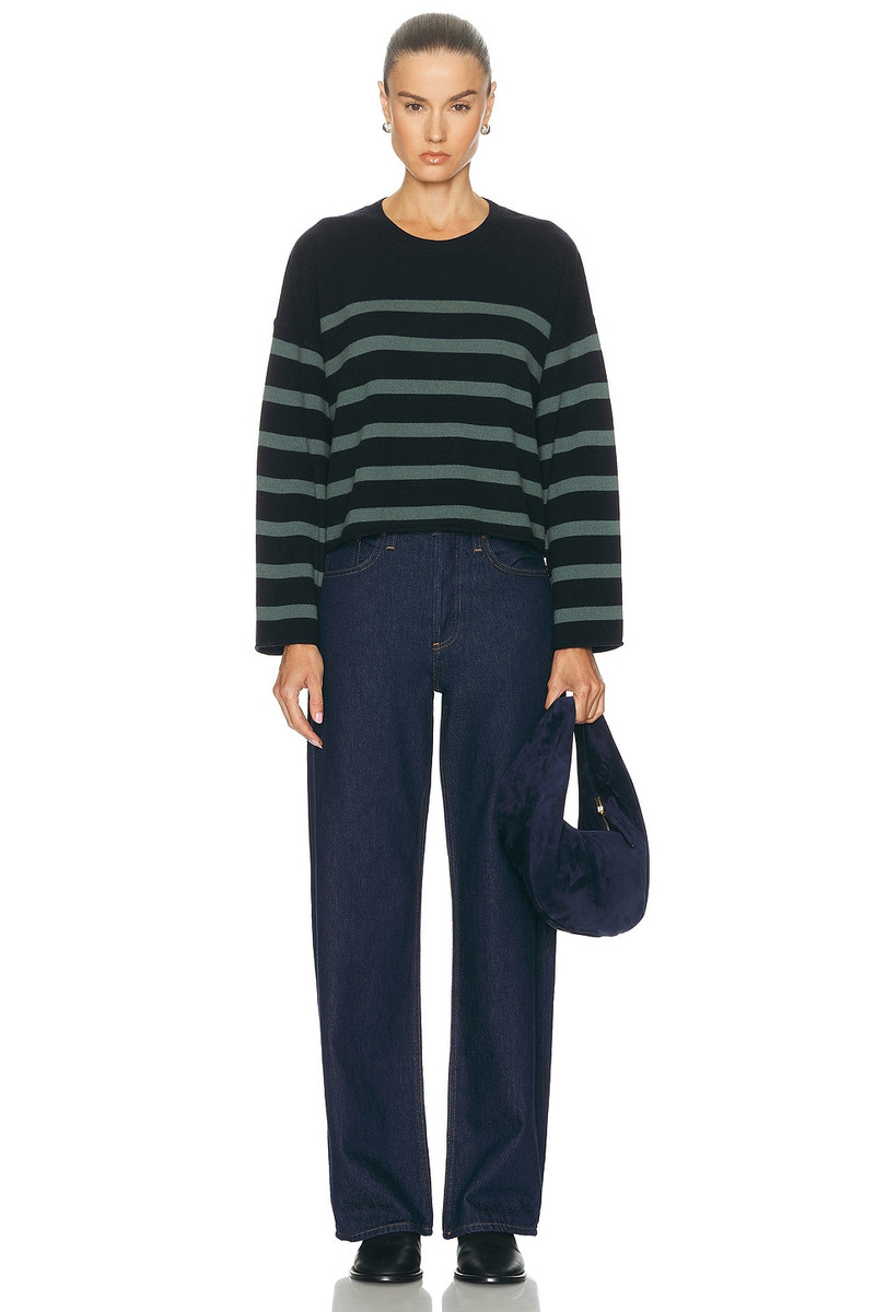 LESET Zoe Breton Stripe Crewneck Sweater outlook