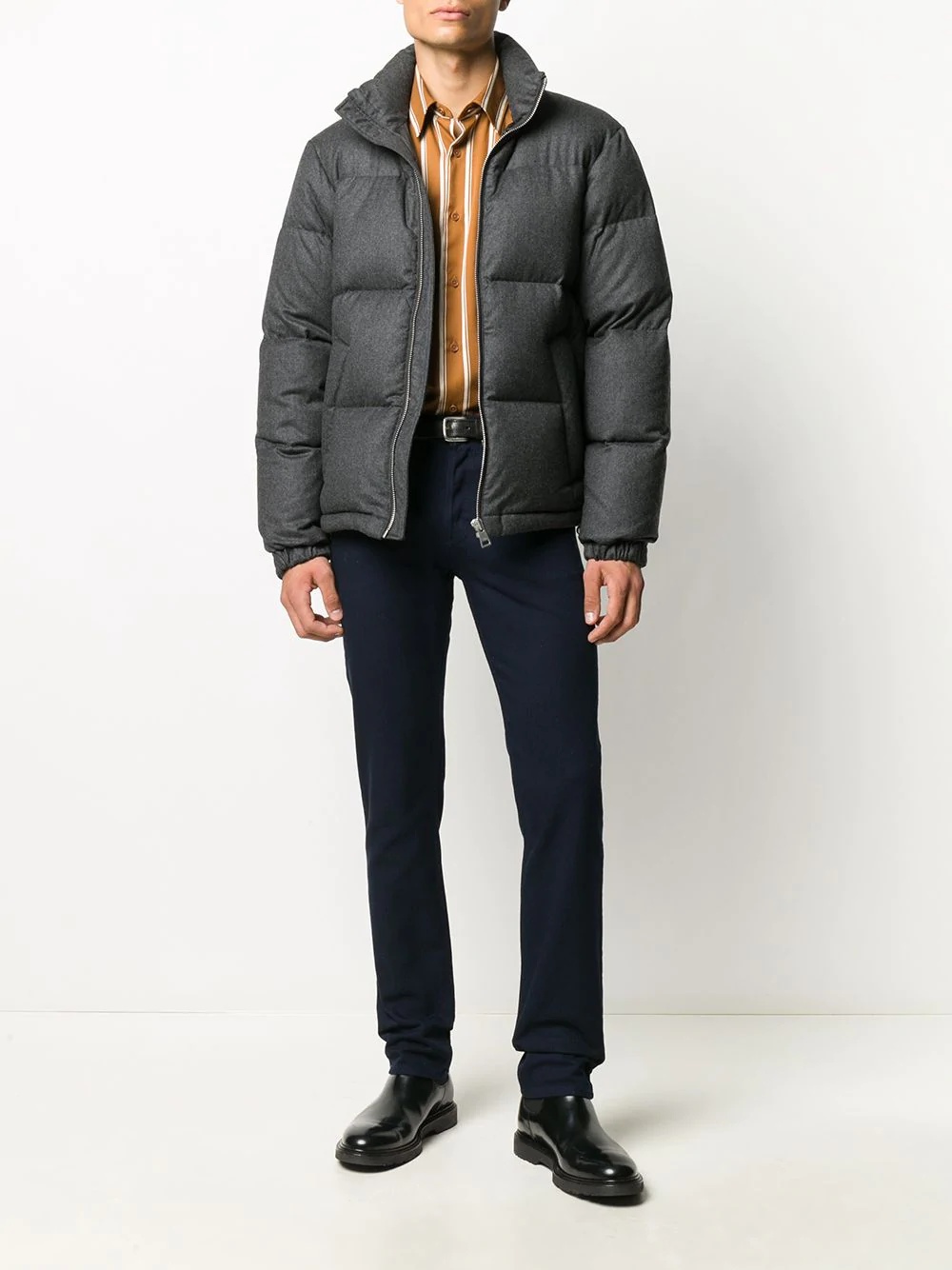 zip-up puffer jacket - 2