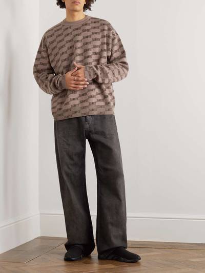 BALENCIAGA Logo-Jacquard Knitted Sweater outlook