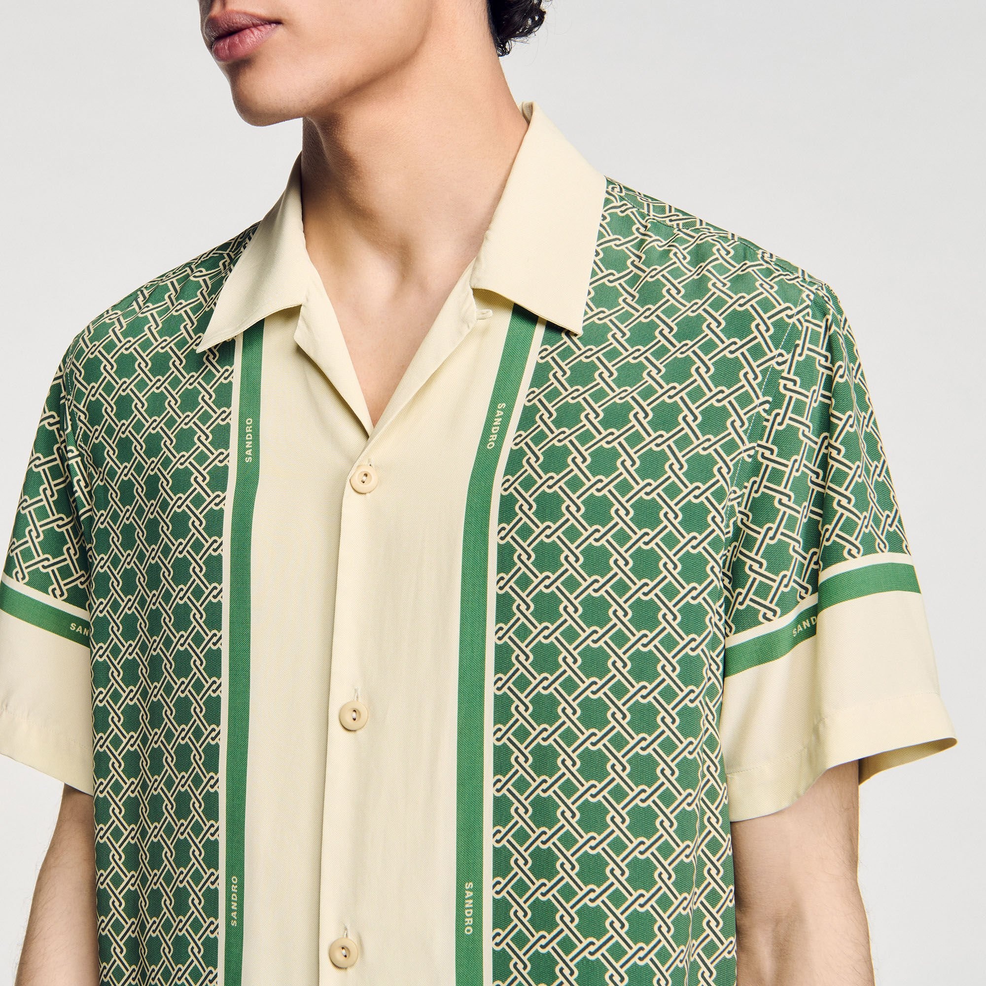 SHORT-SLEEVED PATTERNED SHIRT - 3