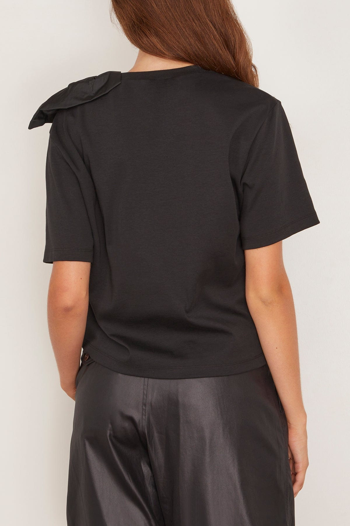 Colle Knitted Blouse in Black - 4
