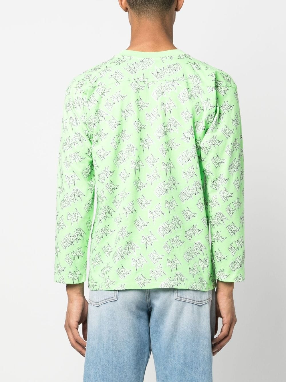 logo-print long-sleeved T-shirt - 4